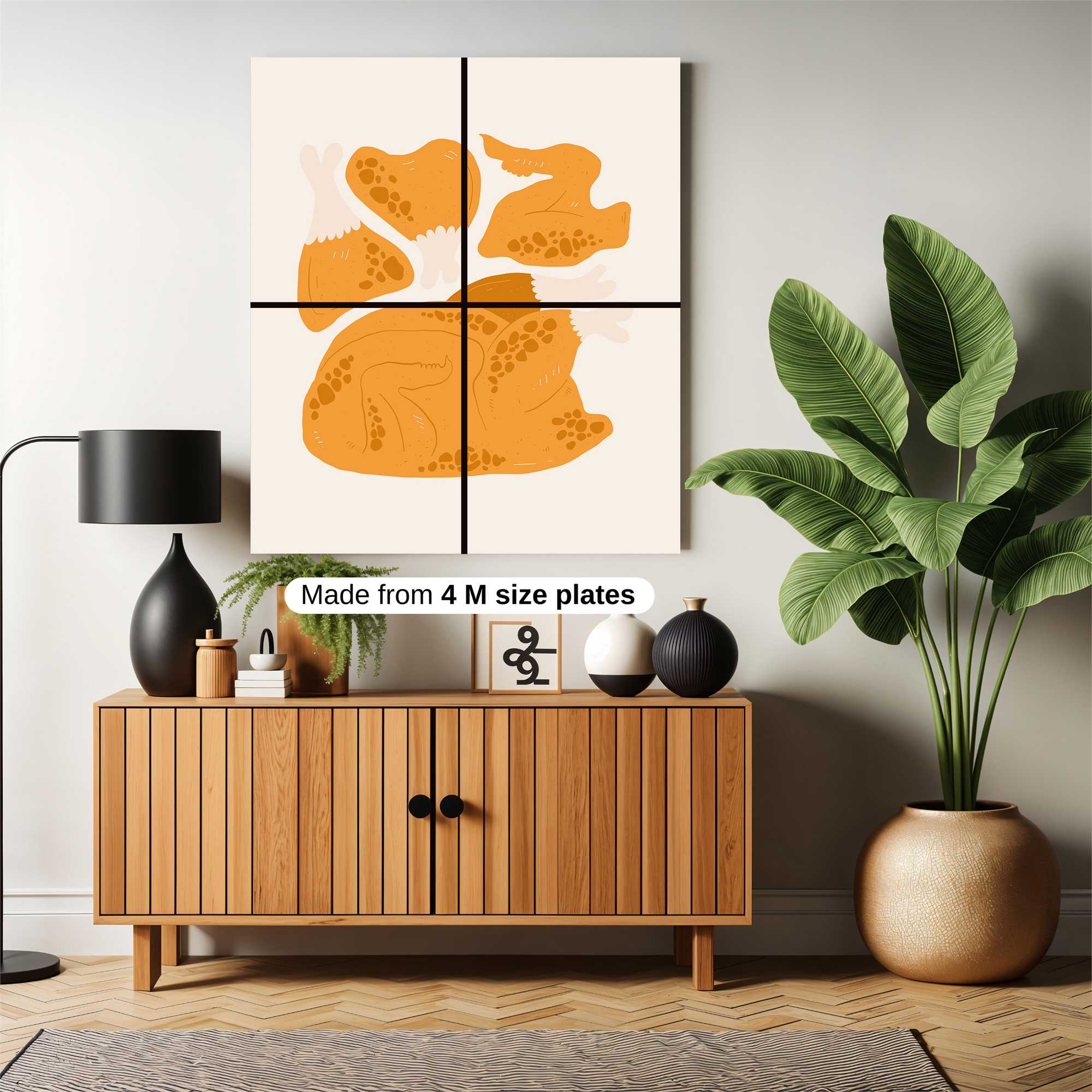 Turkey Feast Safe Wall Magnetic / M