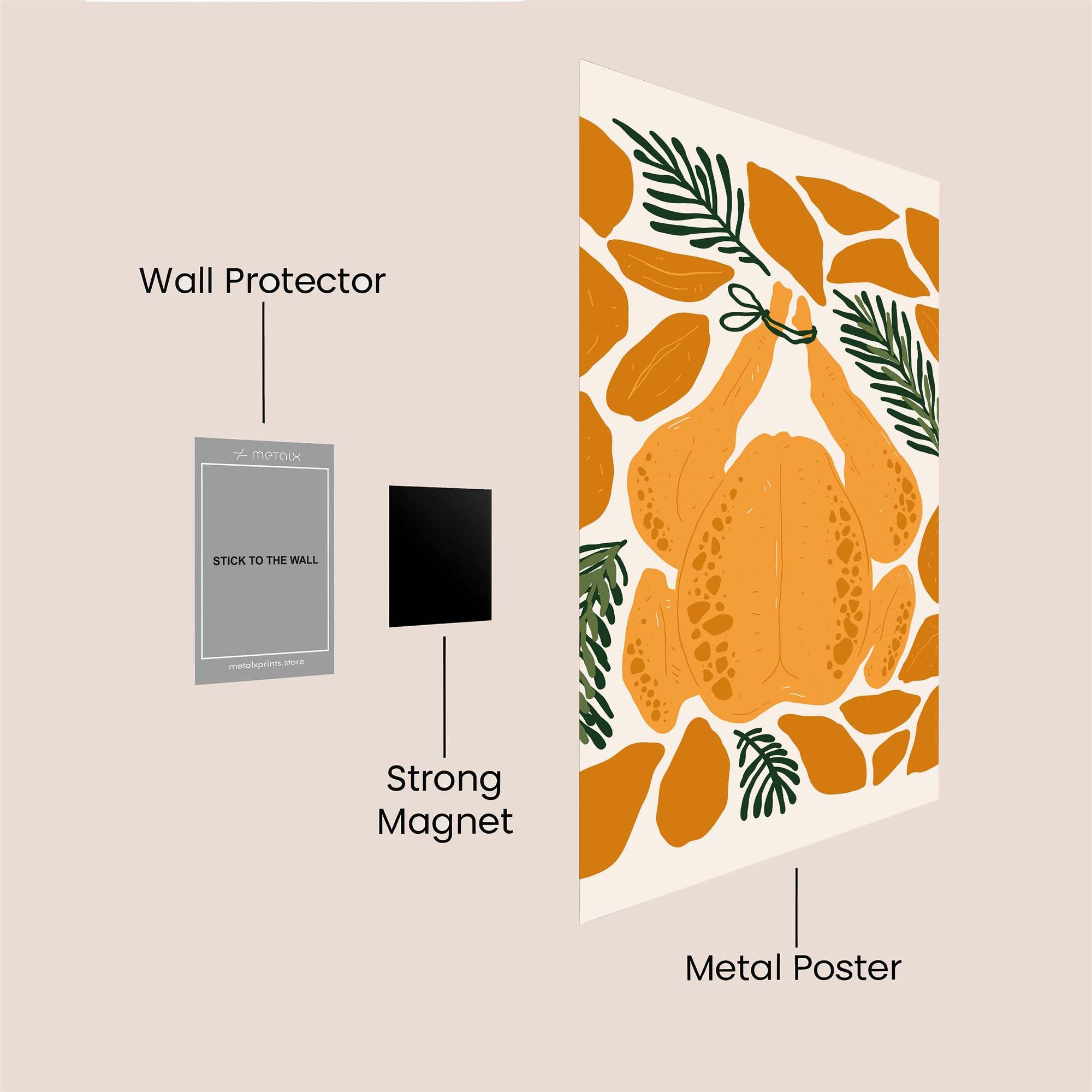 Turkey Tranquil Safe Wall Magnetic / M