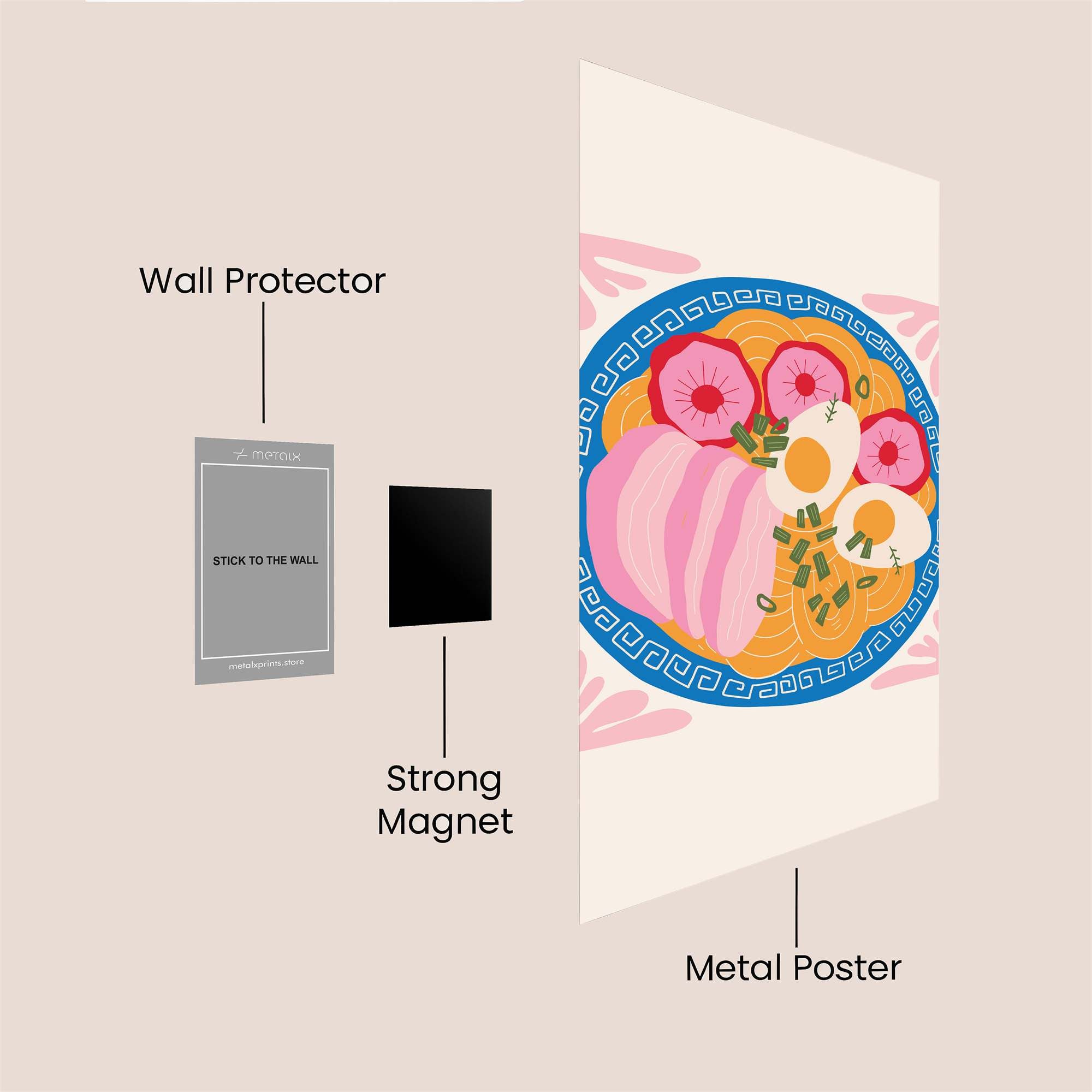 Ramen Bliss Safe Wall Magnetic / M