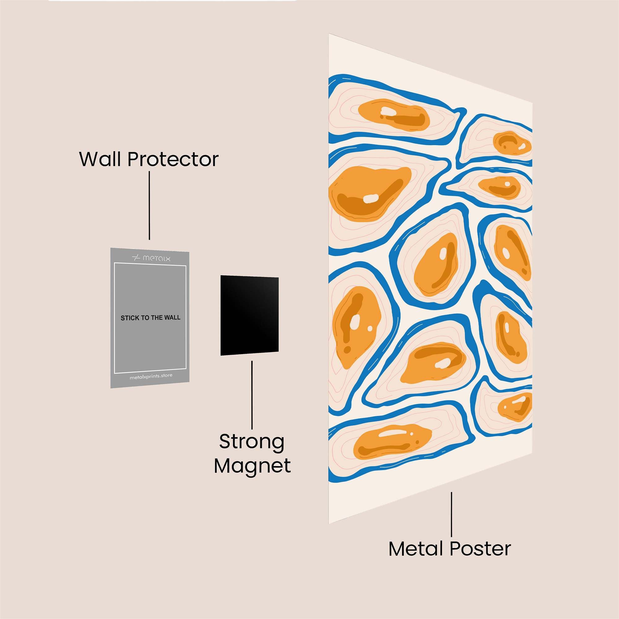 Oyster Serenity Safe Wall Magnetic / M