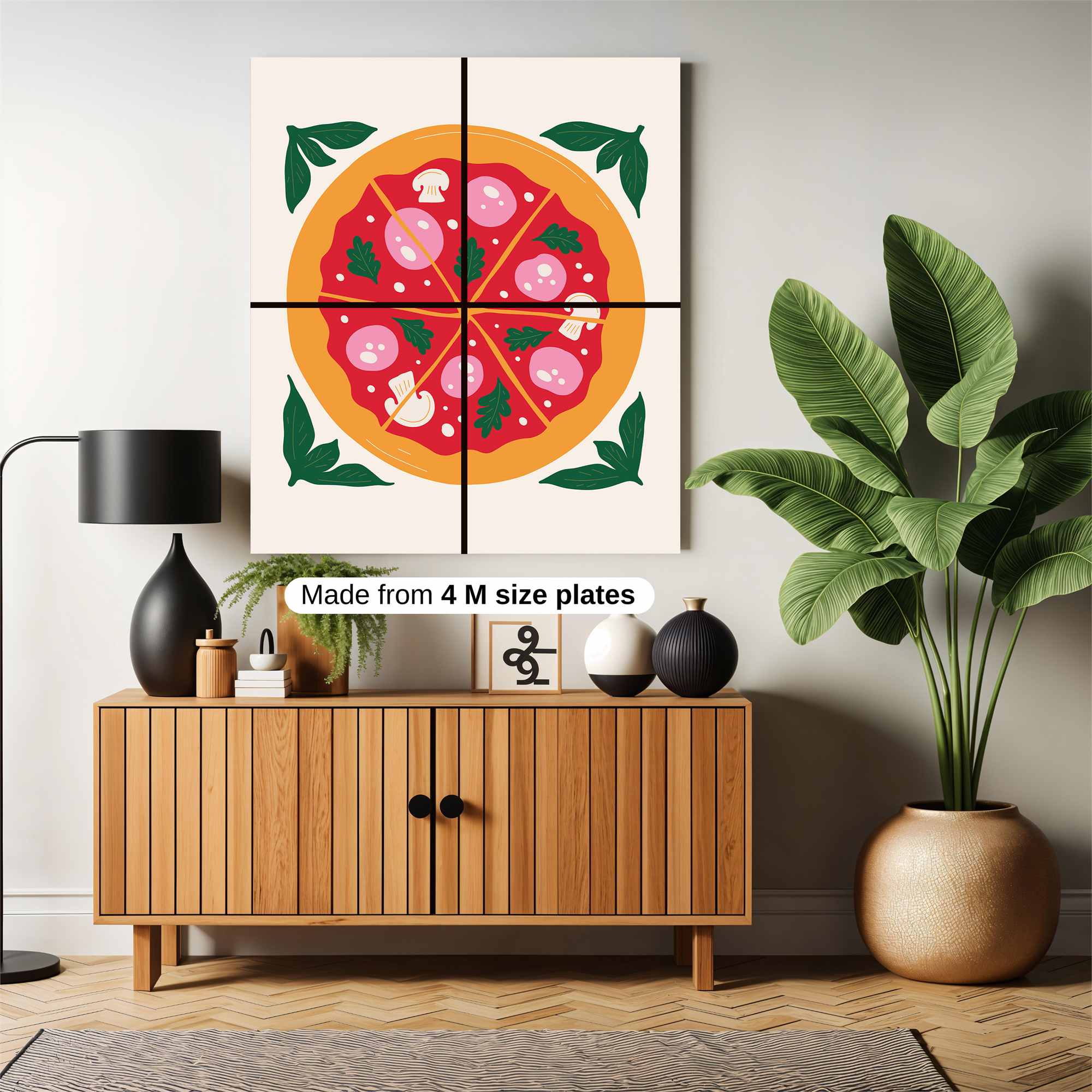 Pizza Party Safe Wall Magnetic / M