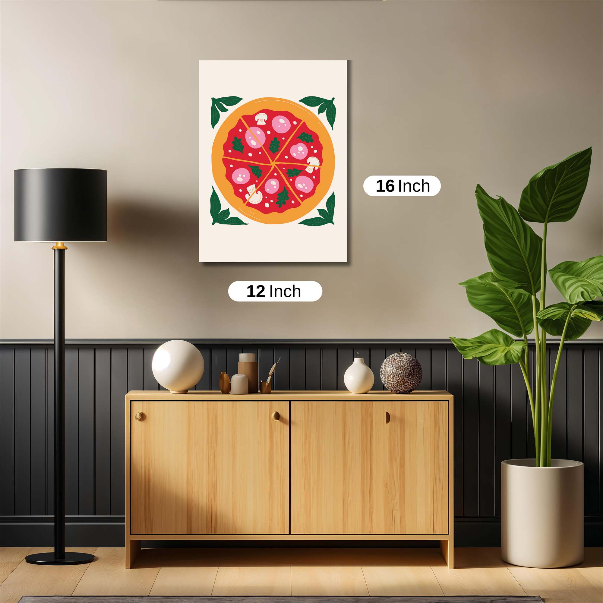 Pizza Party Safe Wall Magnetic / M