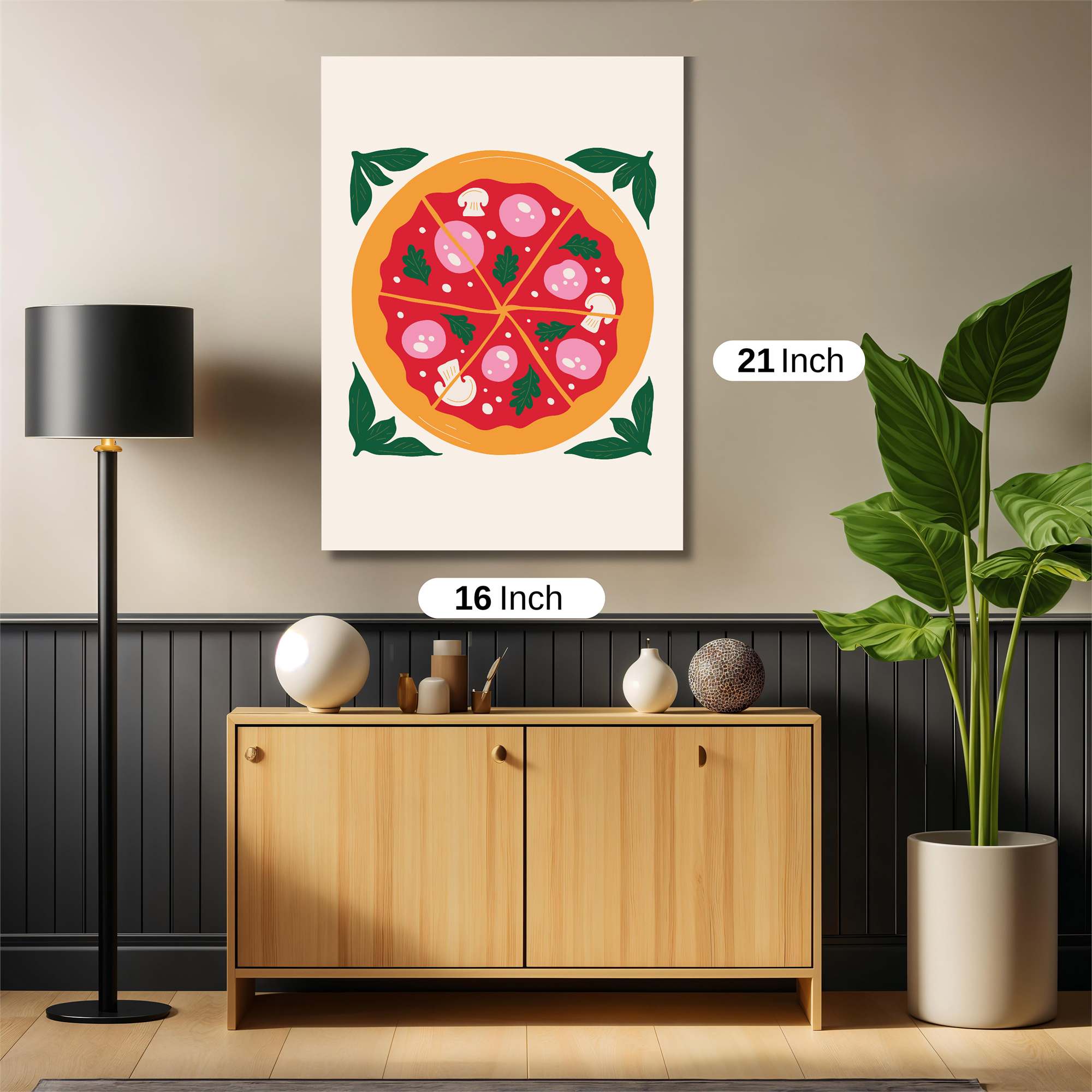 Pizza Party Safe Wall Magnetic / M