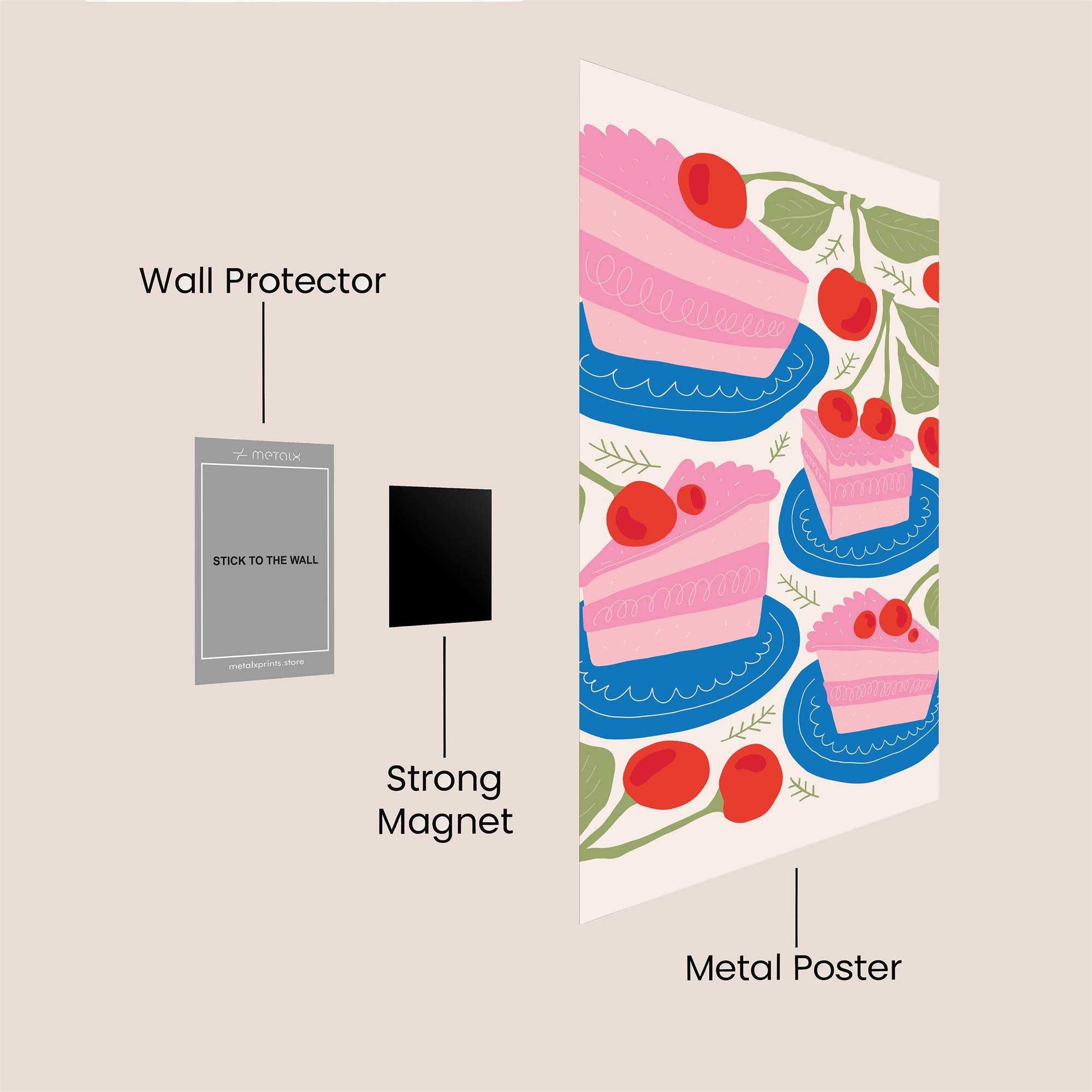 Cake Joy Safe Wall Magnetic / M