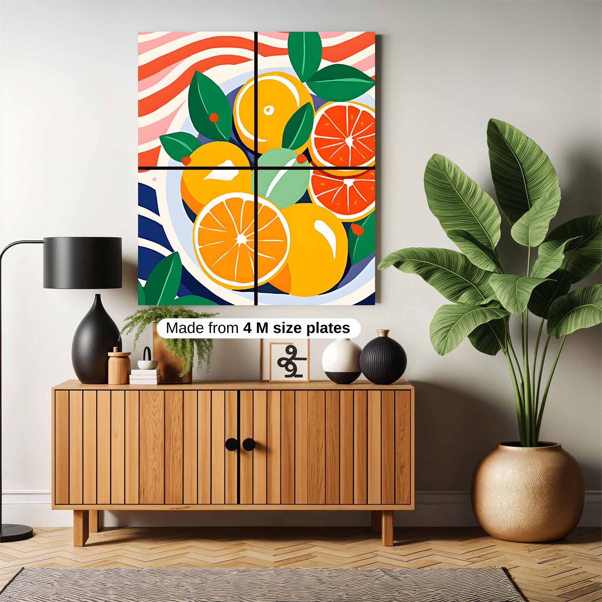 Oranges Vibrant Safe Wall Magnetic / M