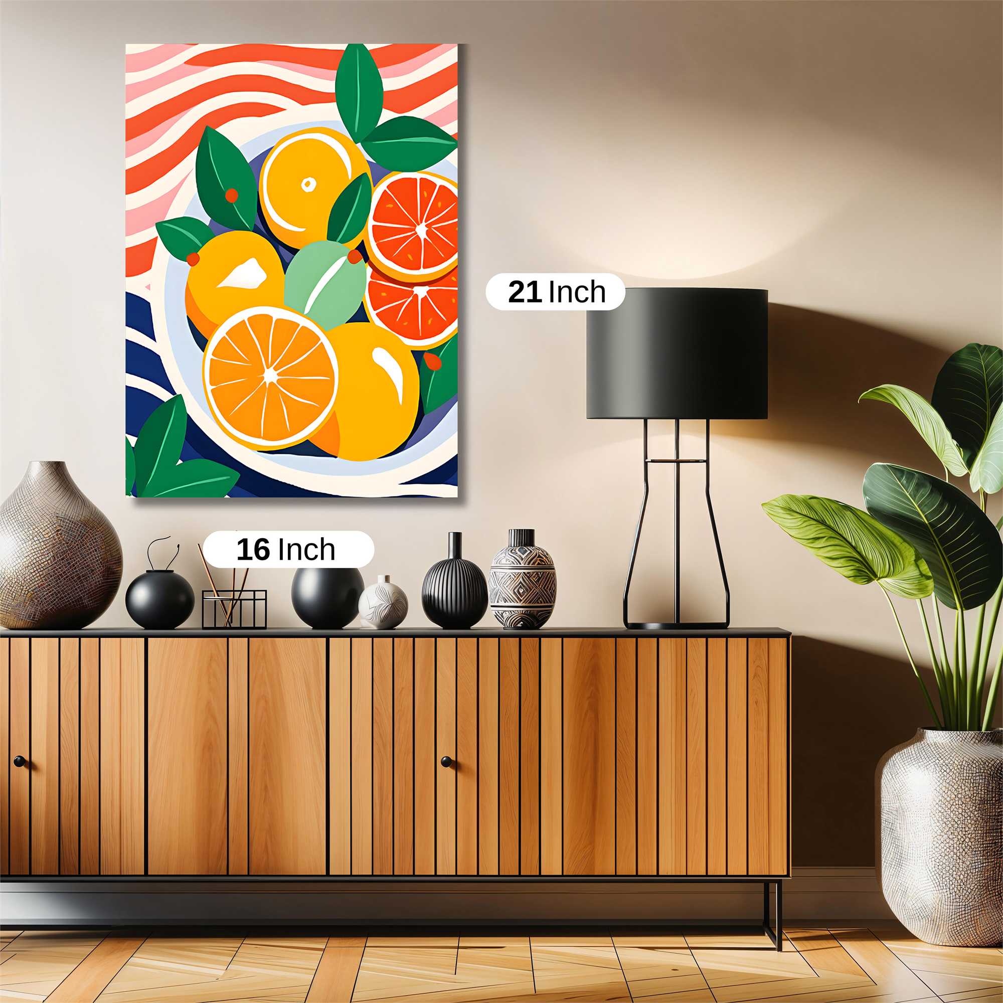 Oranges Vibrant Safe Wall Magnetic / M