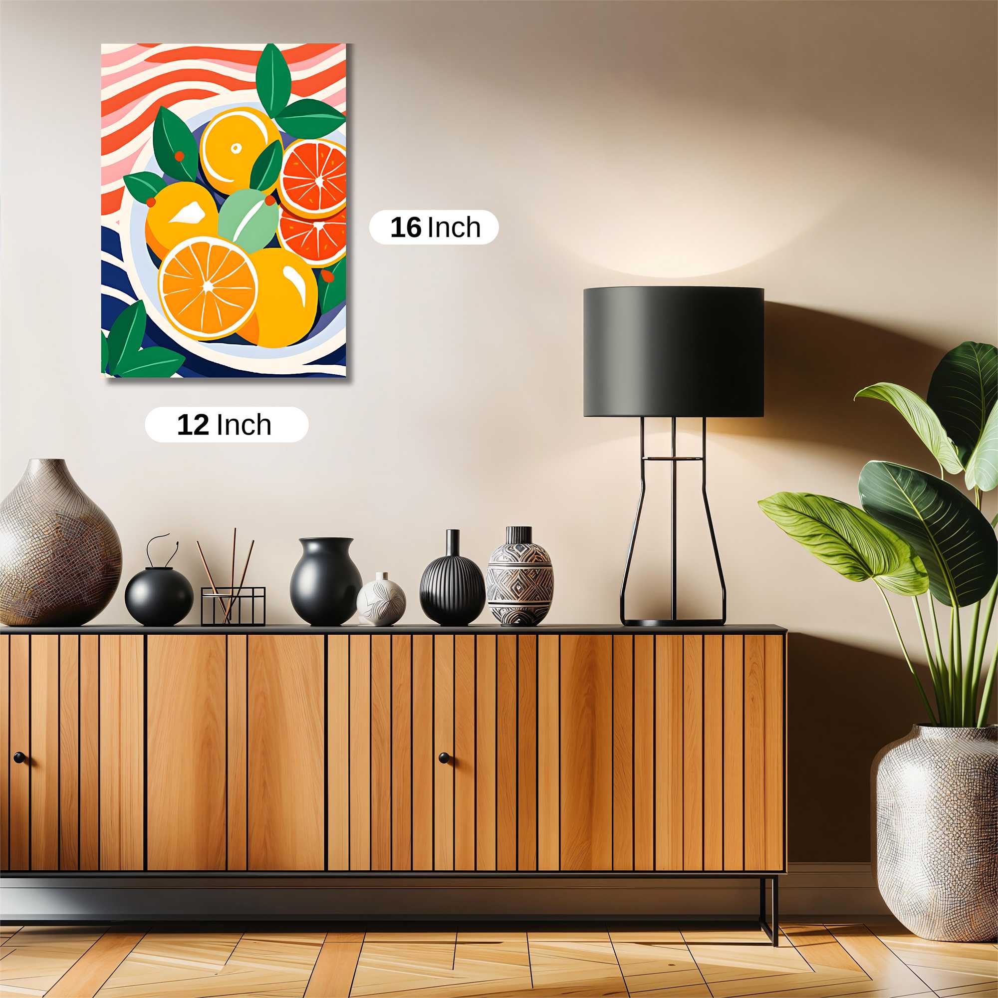 Oranges Vibrant Safe Wall Magnetic / M