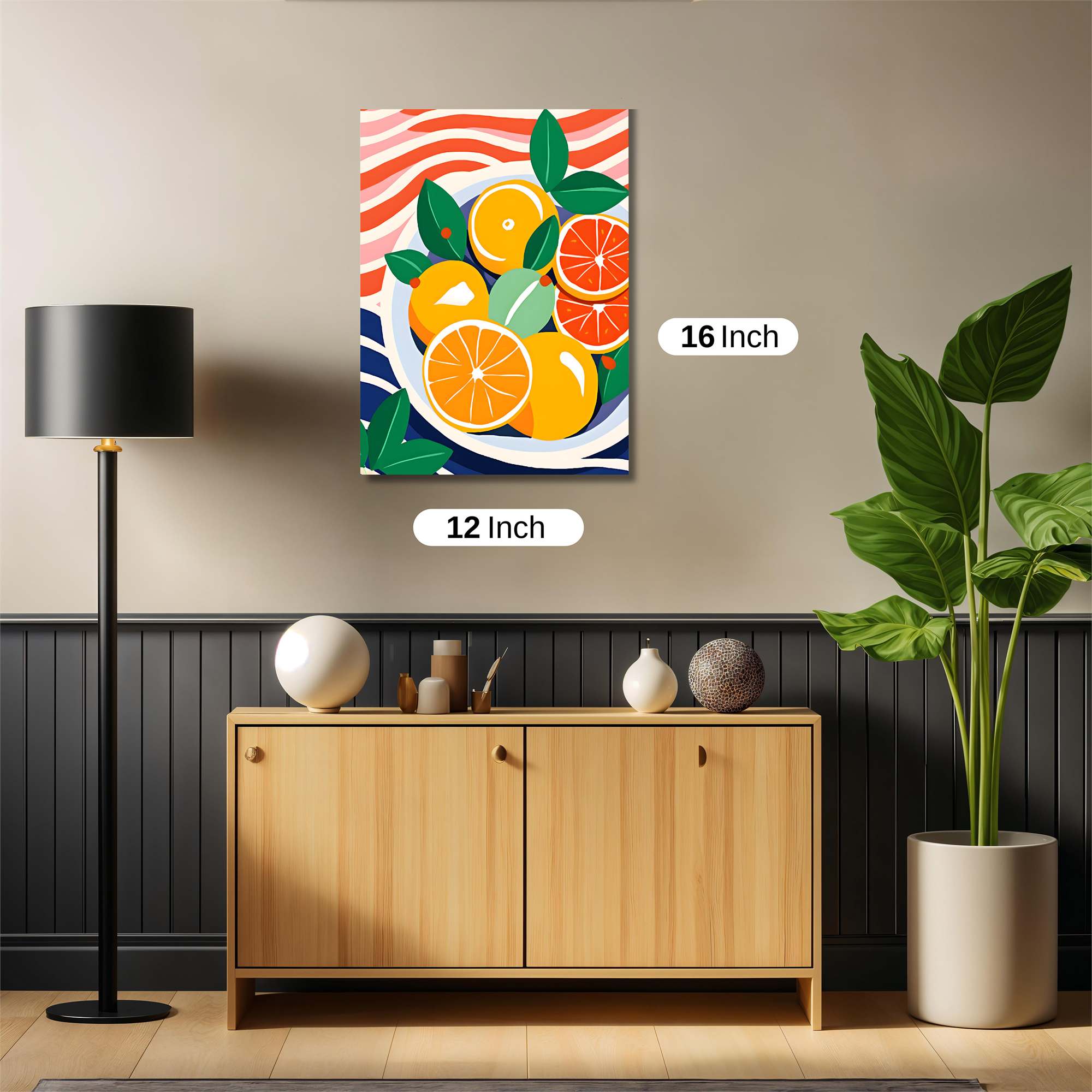 Oranges Vibrant Safe Wall Magnetic / M
