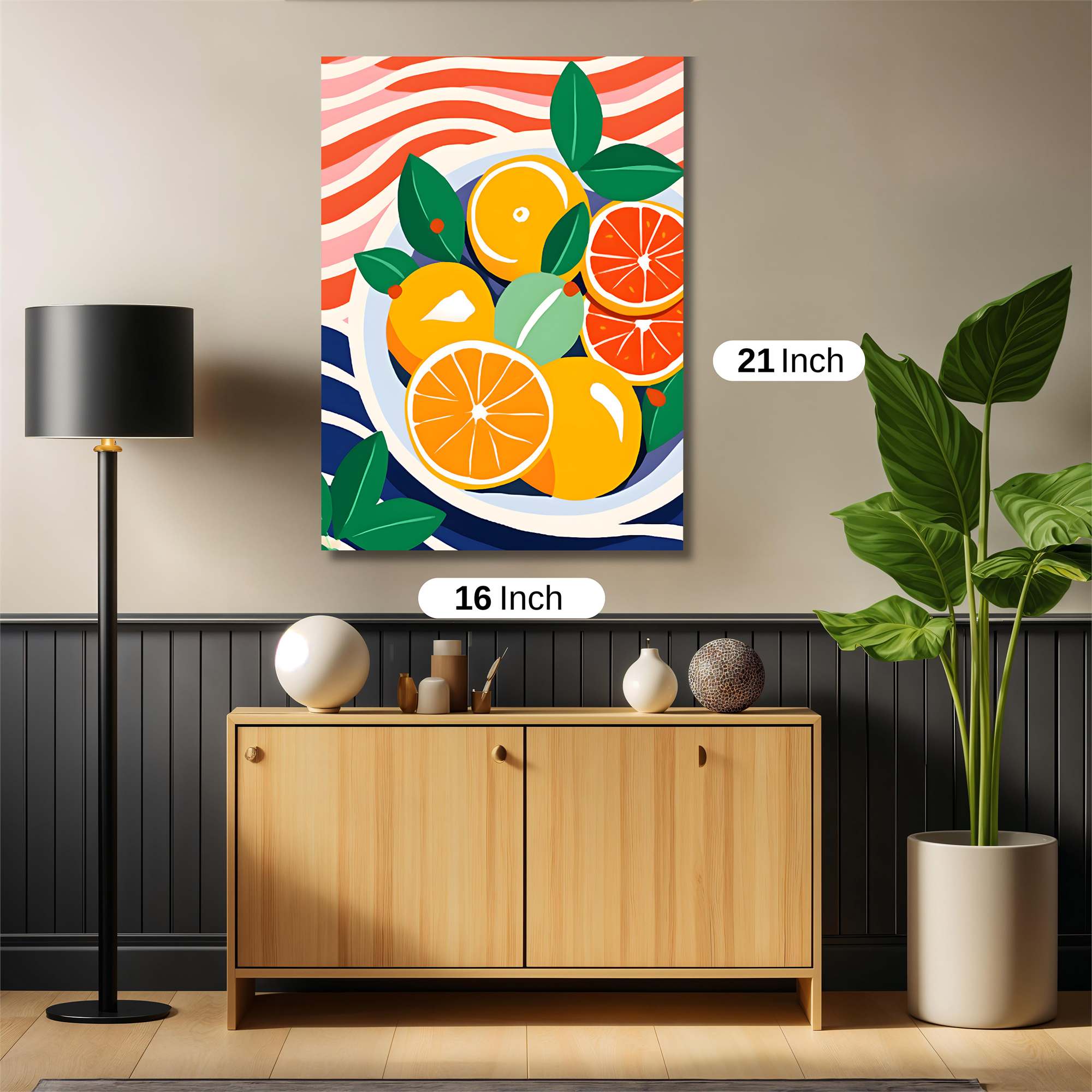 Oranges Vibrant Safe Wall Magnetic / M