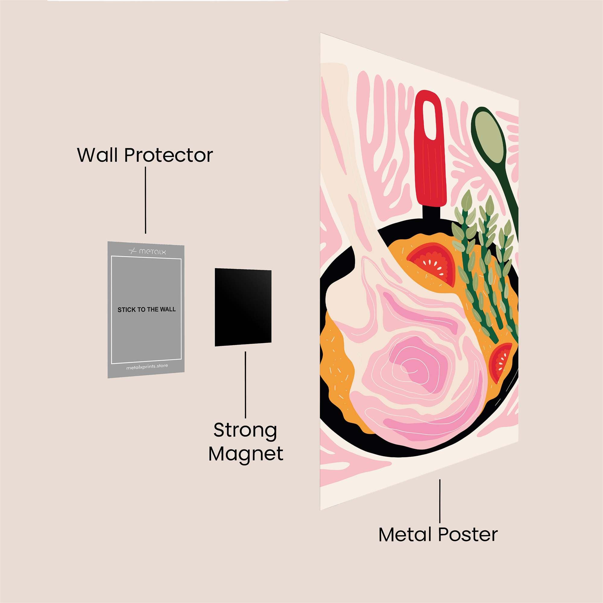 Chop Cheerful Safe Wall Magnetic / M
