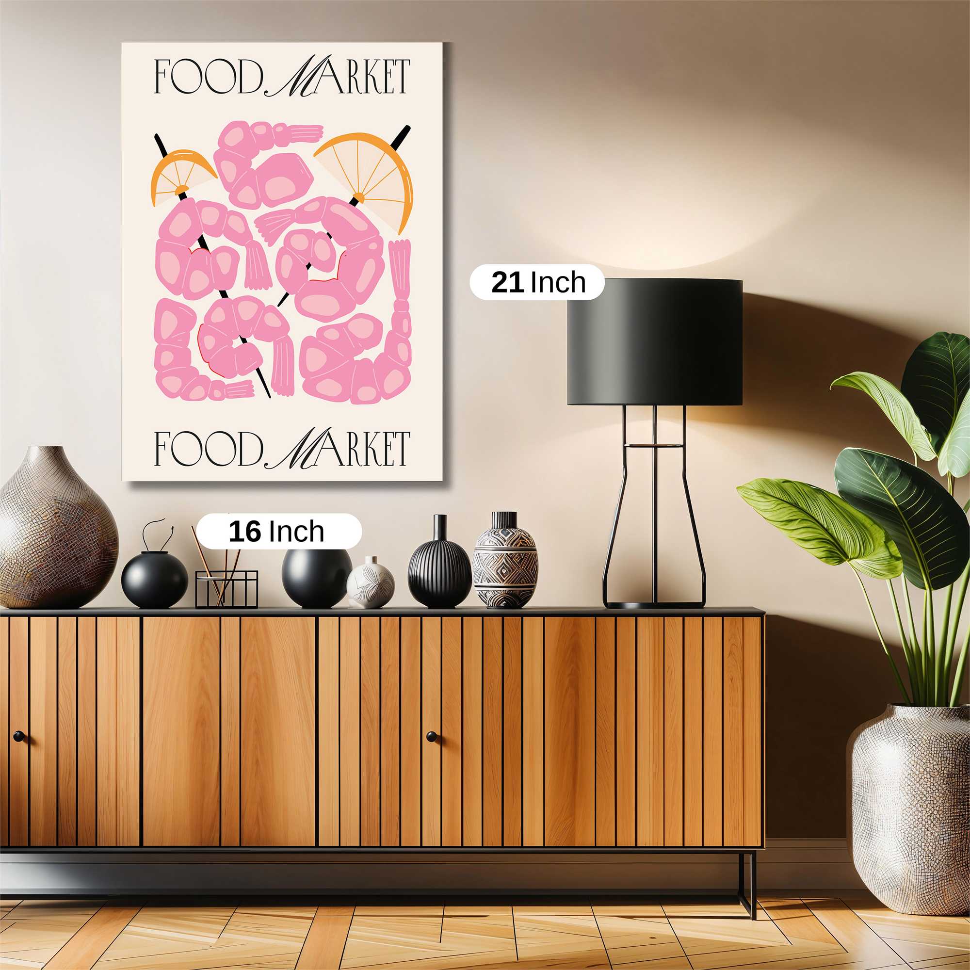 Shrimp Fiesta Safe Wall Magnetic / M