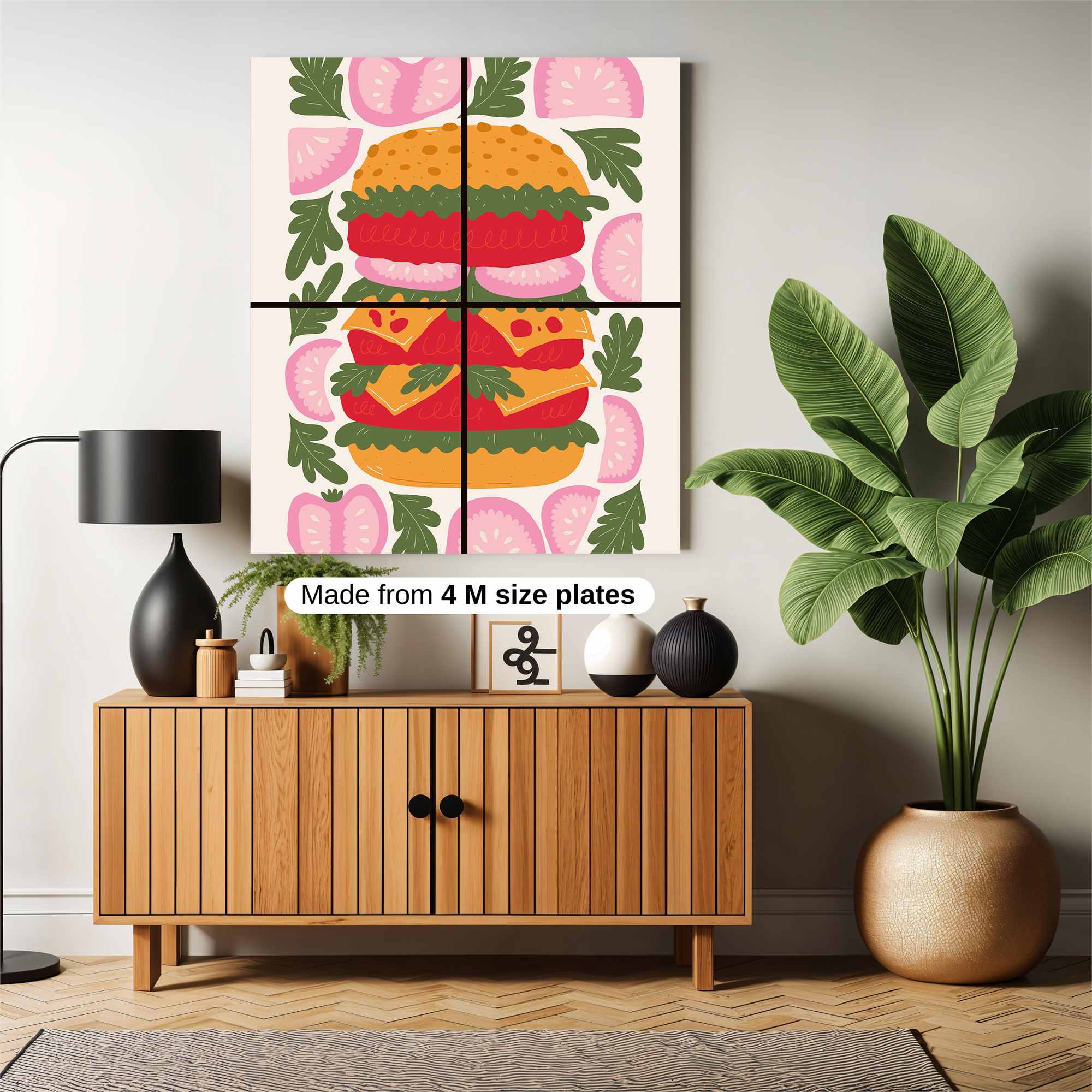 Burger Bliss Safe Wall Magnetic / M