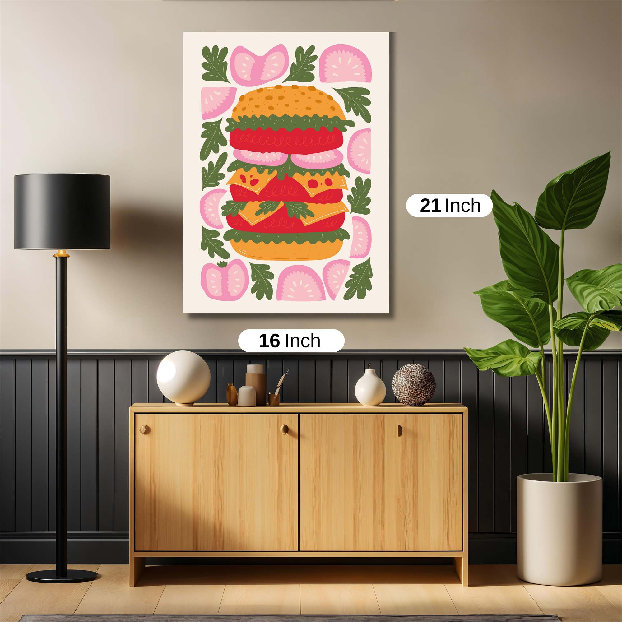 Burger Bliss Safe Wall Magnetic / M