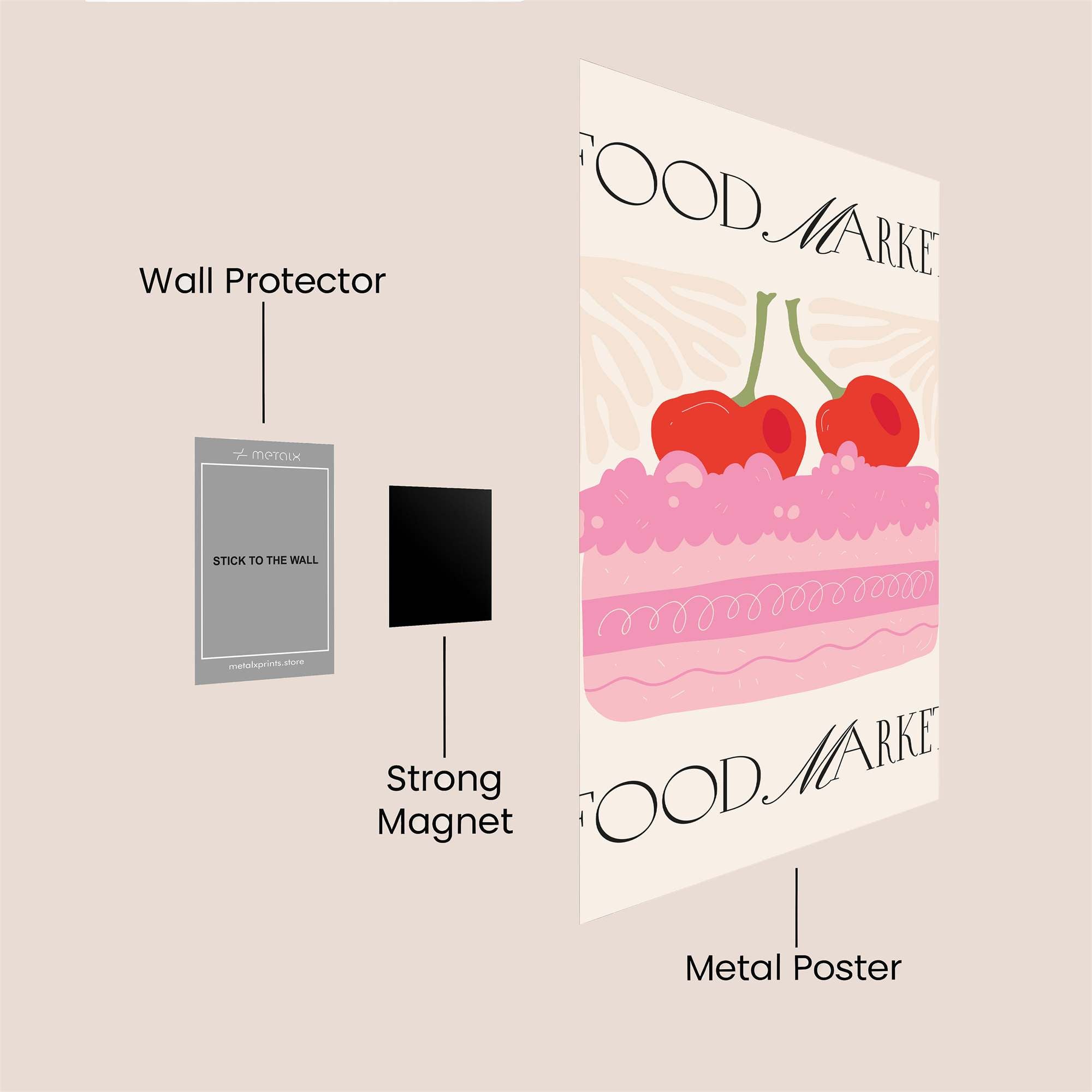 Cherry Bliss Safe Wall Magnetic / M