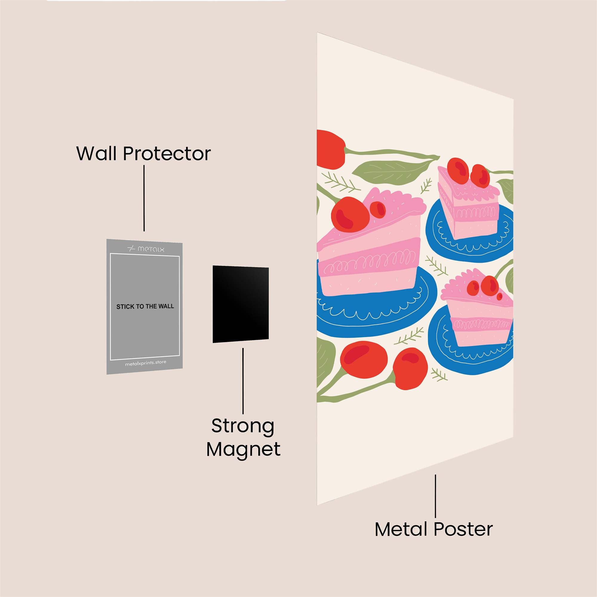 CakeJoy Safe Wall Magnetic / M