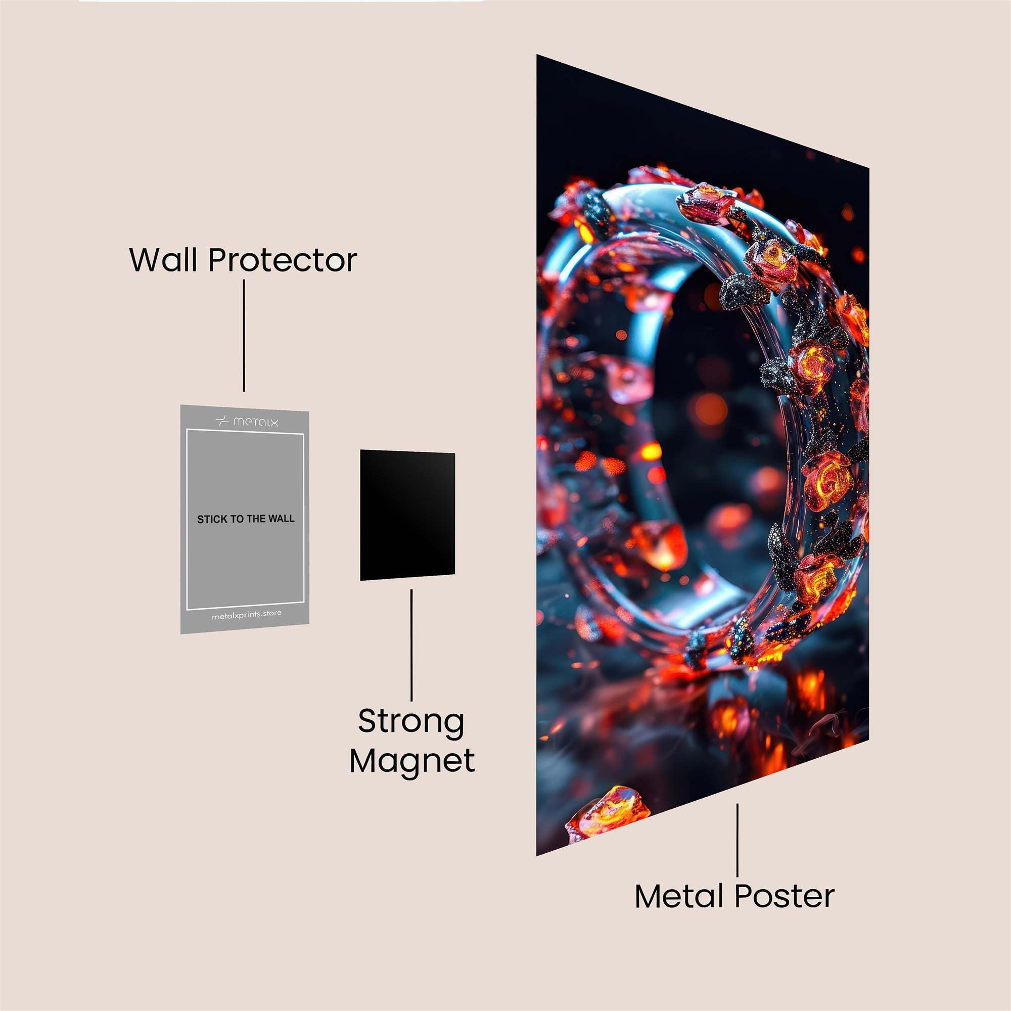 FlameRing Safe Wall Magnetic / M