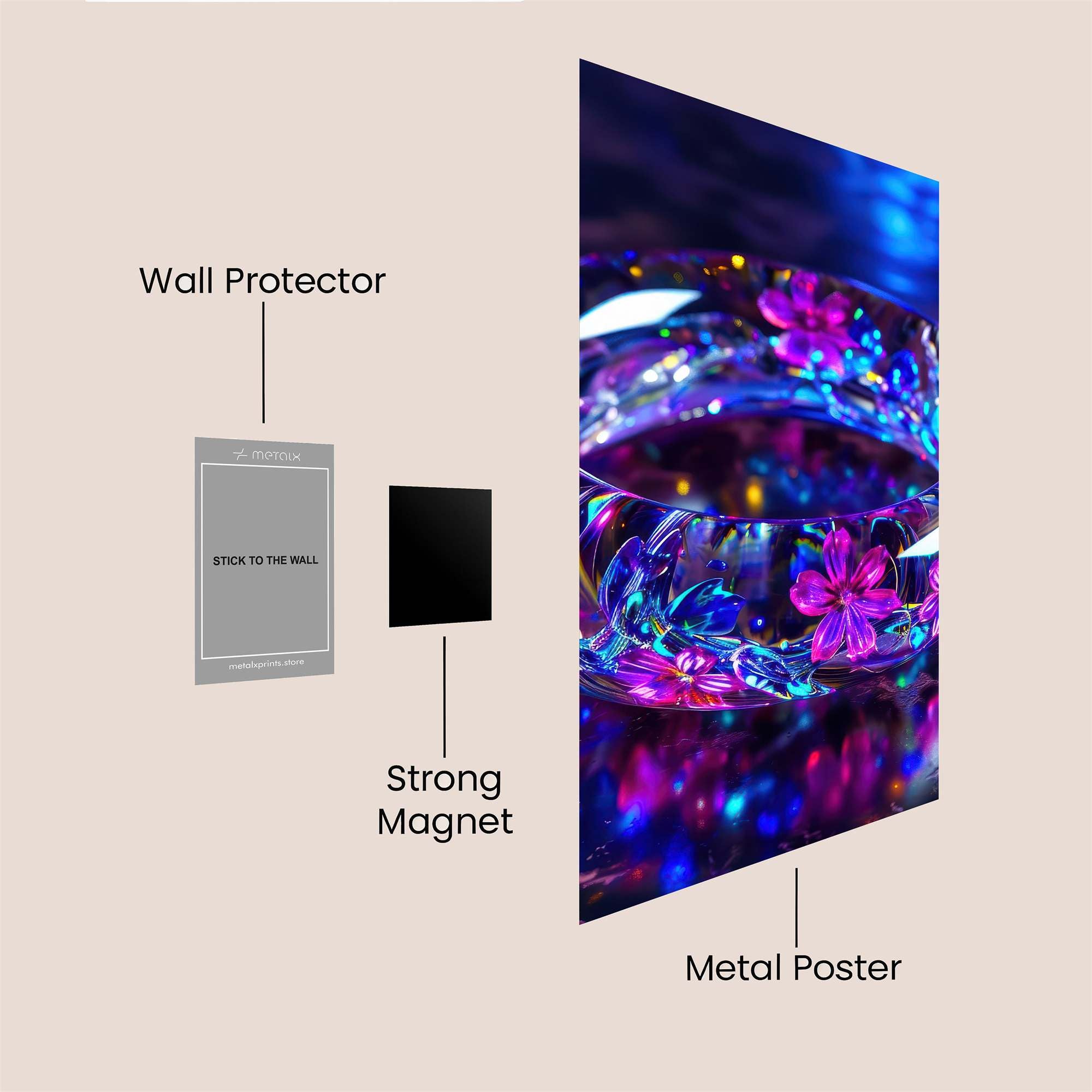 Floral Dream Safe Wall Magnetic / M