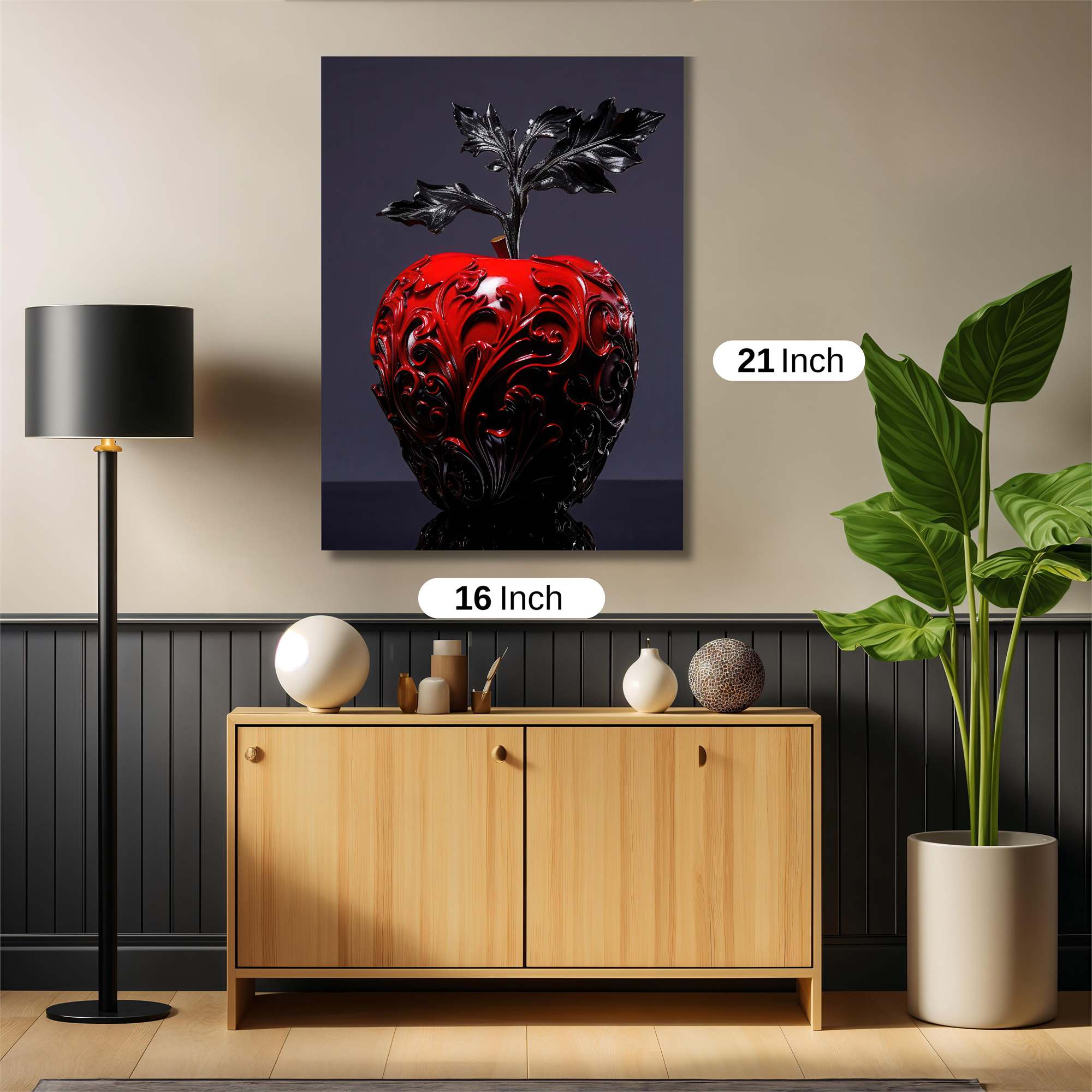 Gothic Apple Safe Wall Magnetic / M