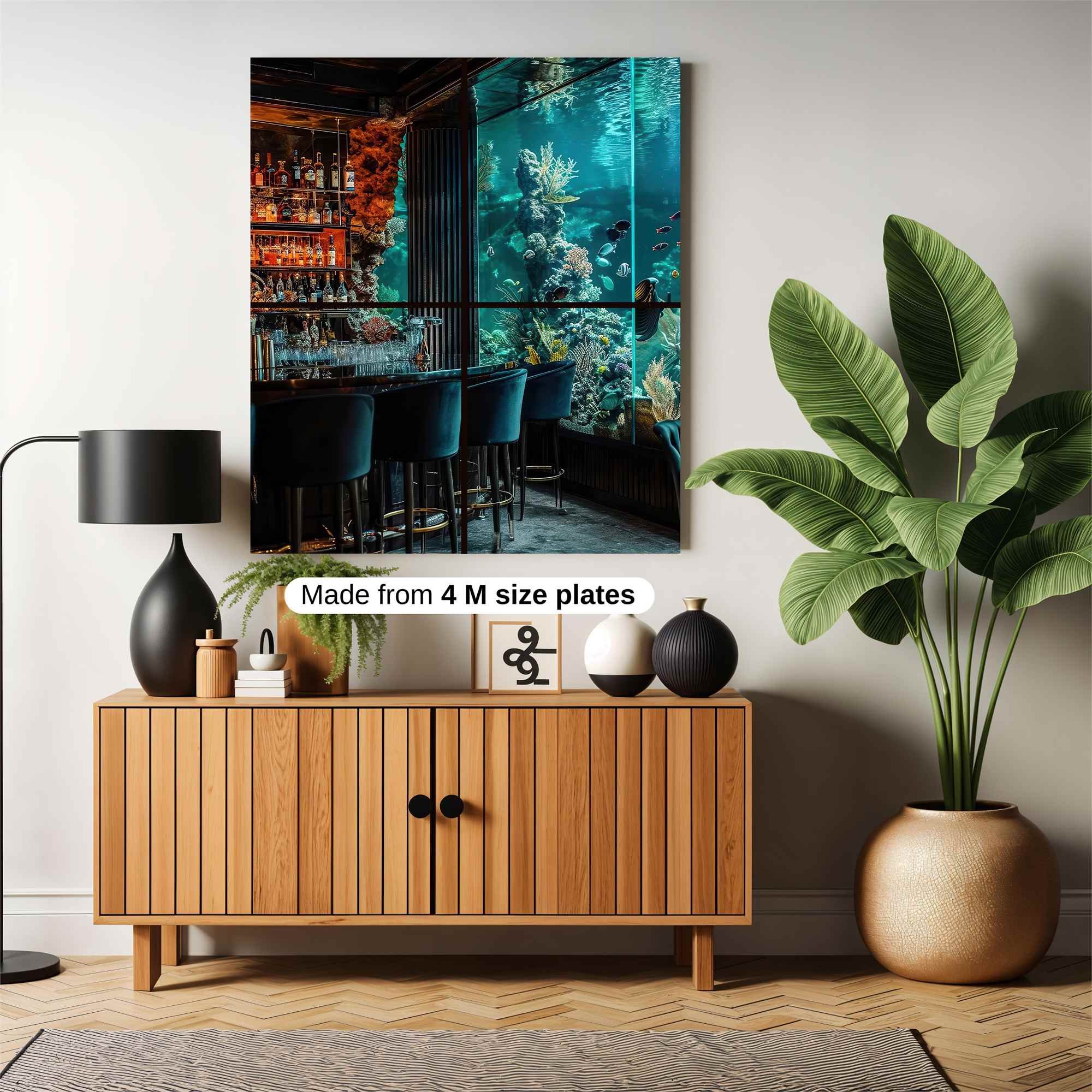 Aquatic Elegance Safe Wall Magnetic / M