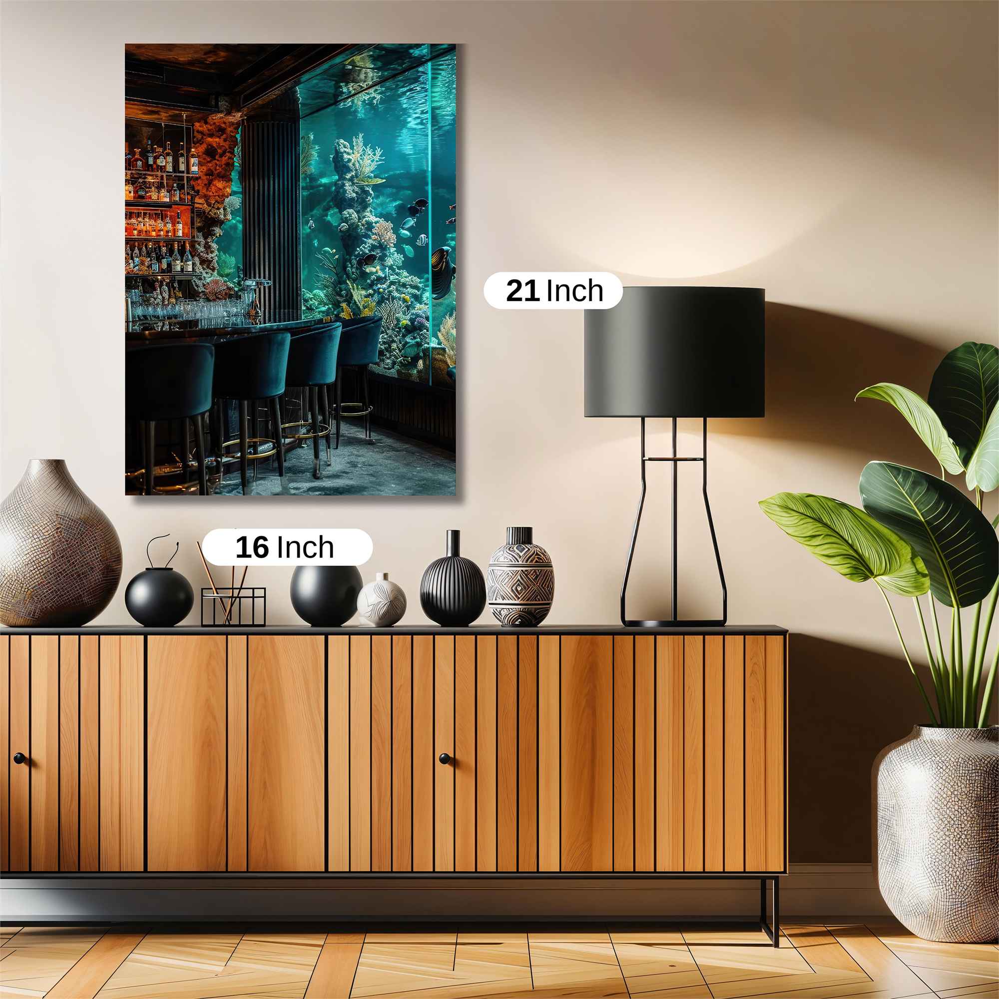 Aquatic Elegance Safe Wall Magnetic / M