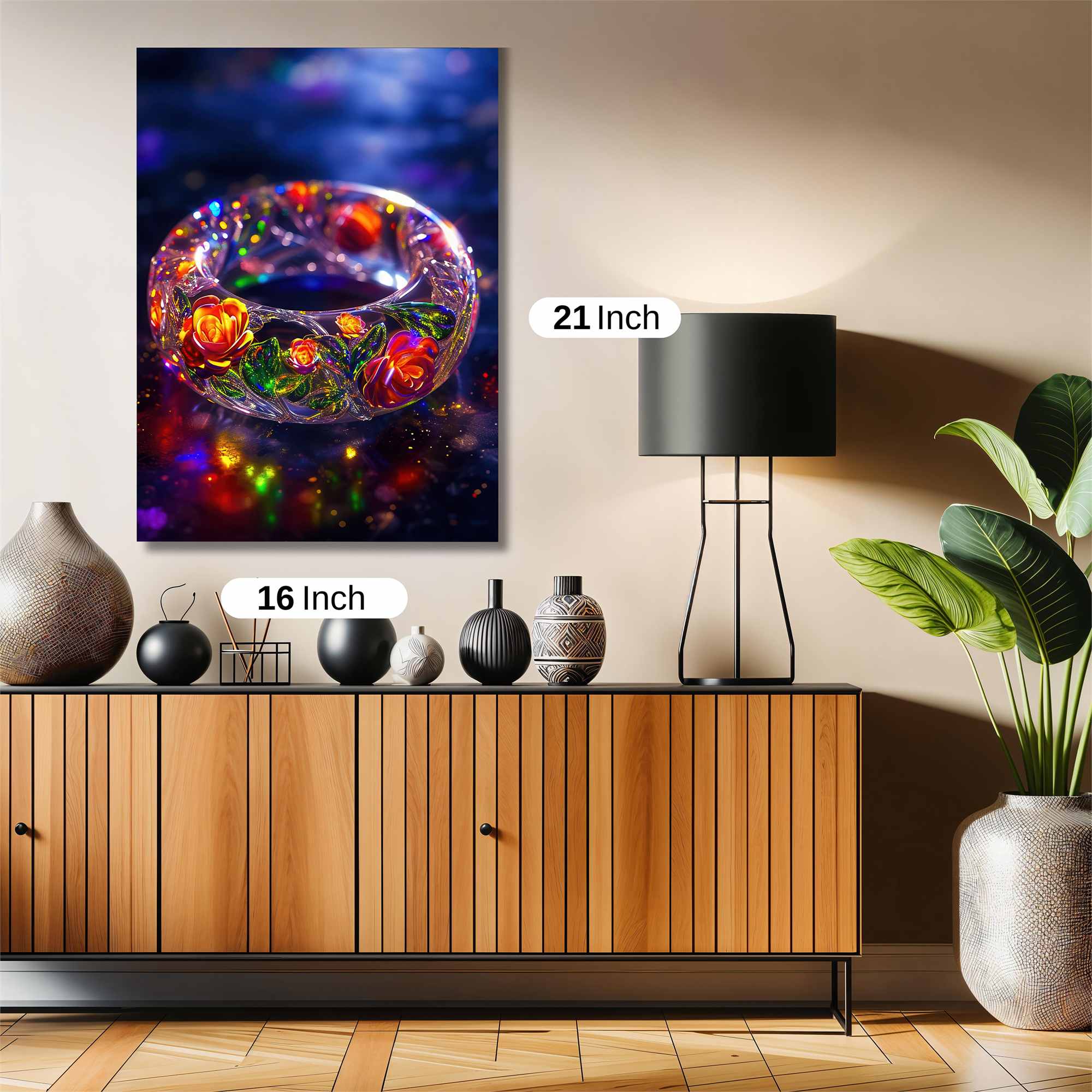 Floral Radiance Safe Wall Magnetic / M