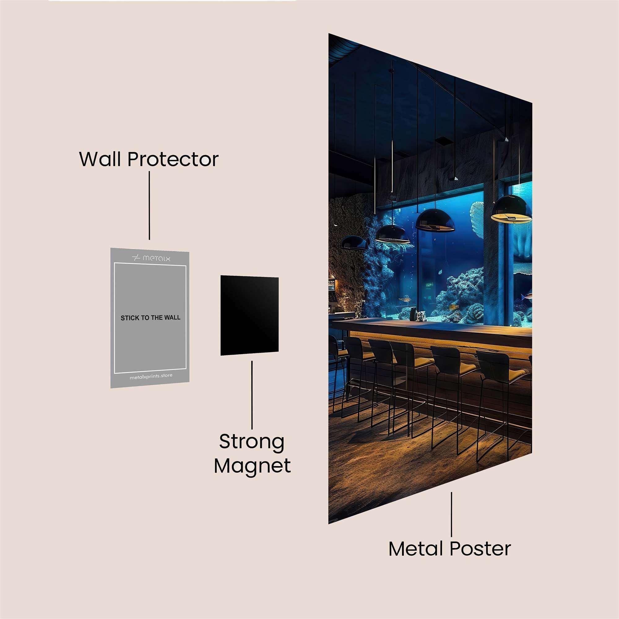 Aquarium Serenity Safe Wall Magnetic / M