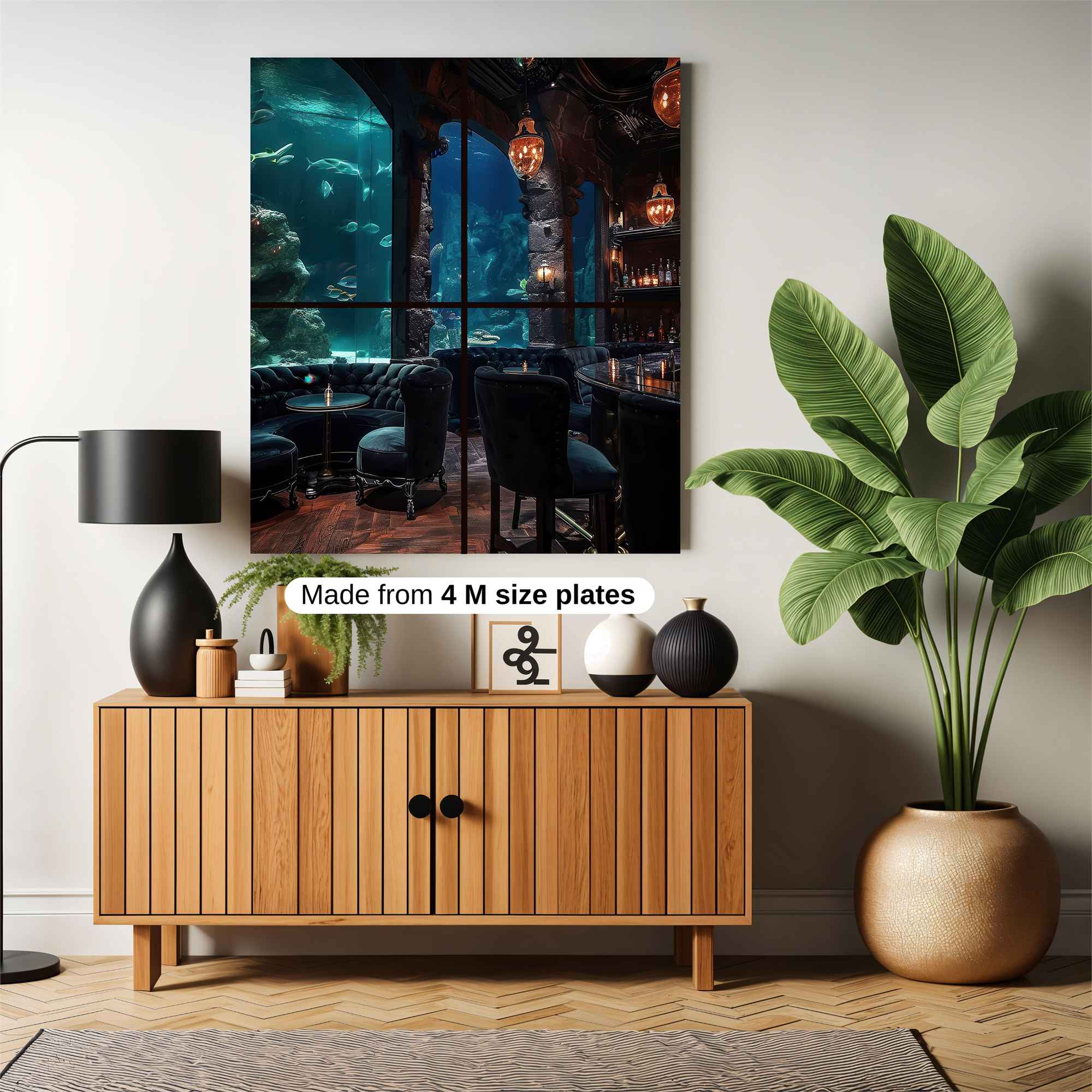 Aquatic Elegance Safe Wall Magnetic / M