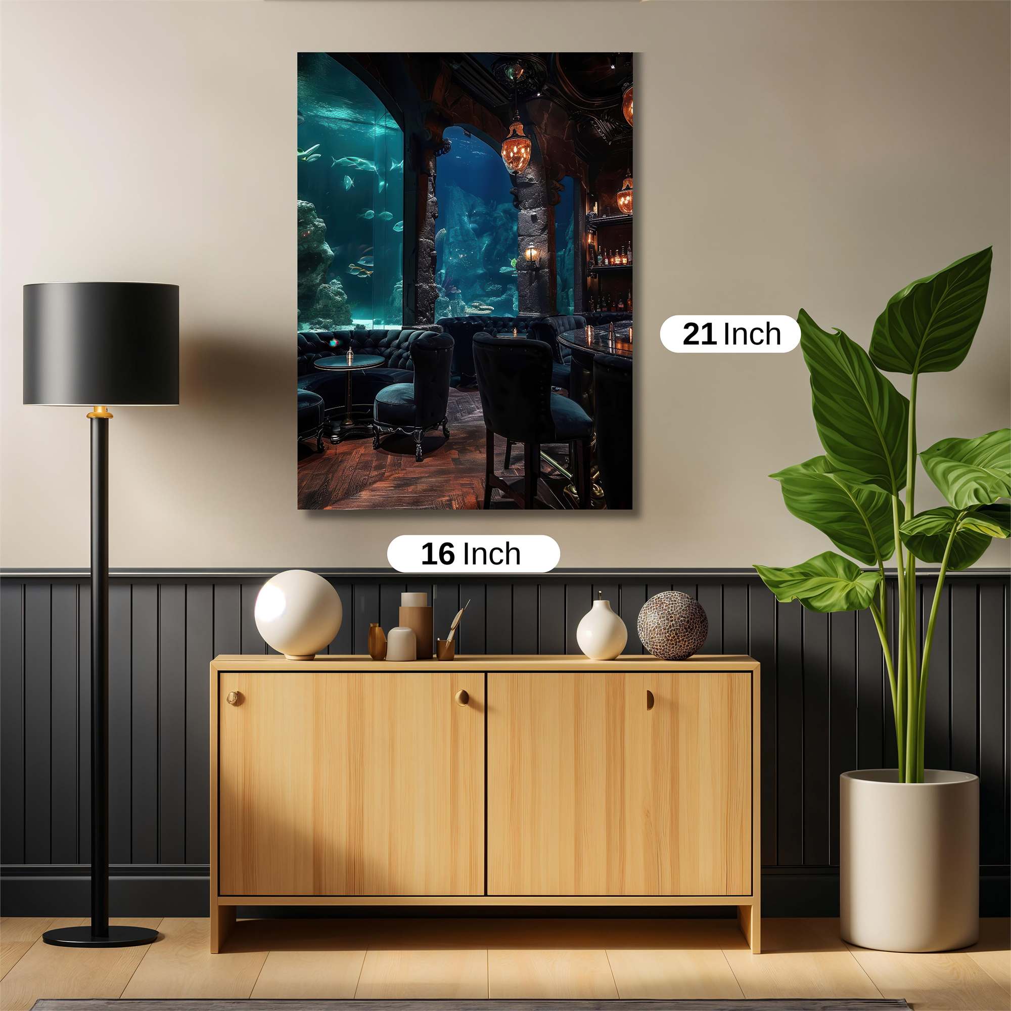 Aquatic Elegance Safe Wall Magnetic / M