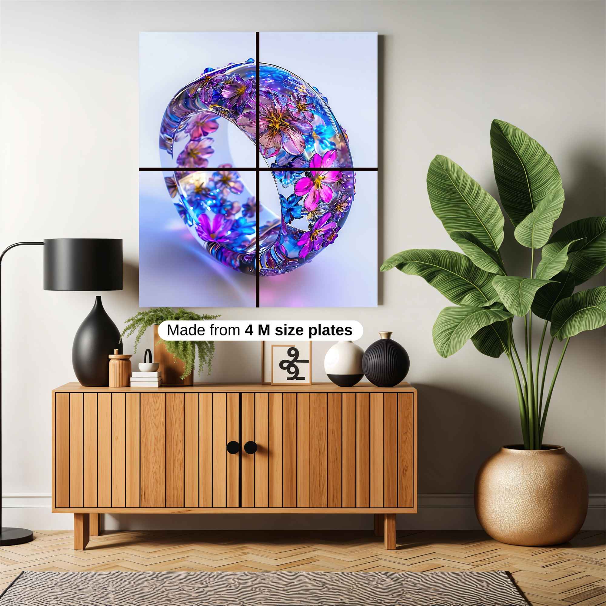 Floral Radiance Safe Wall Magnetic / M