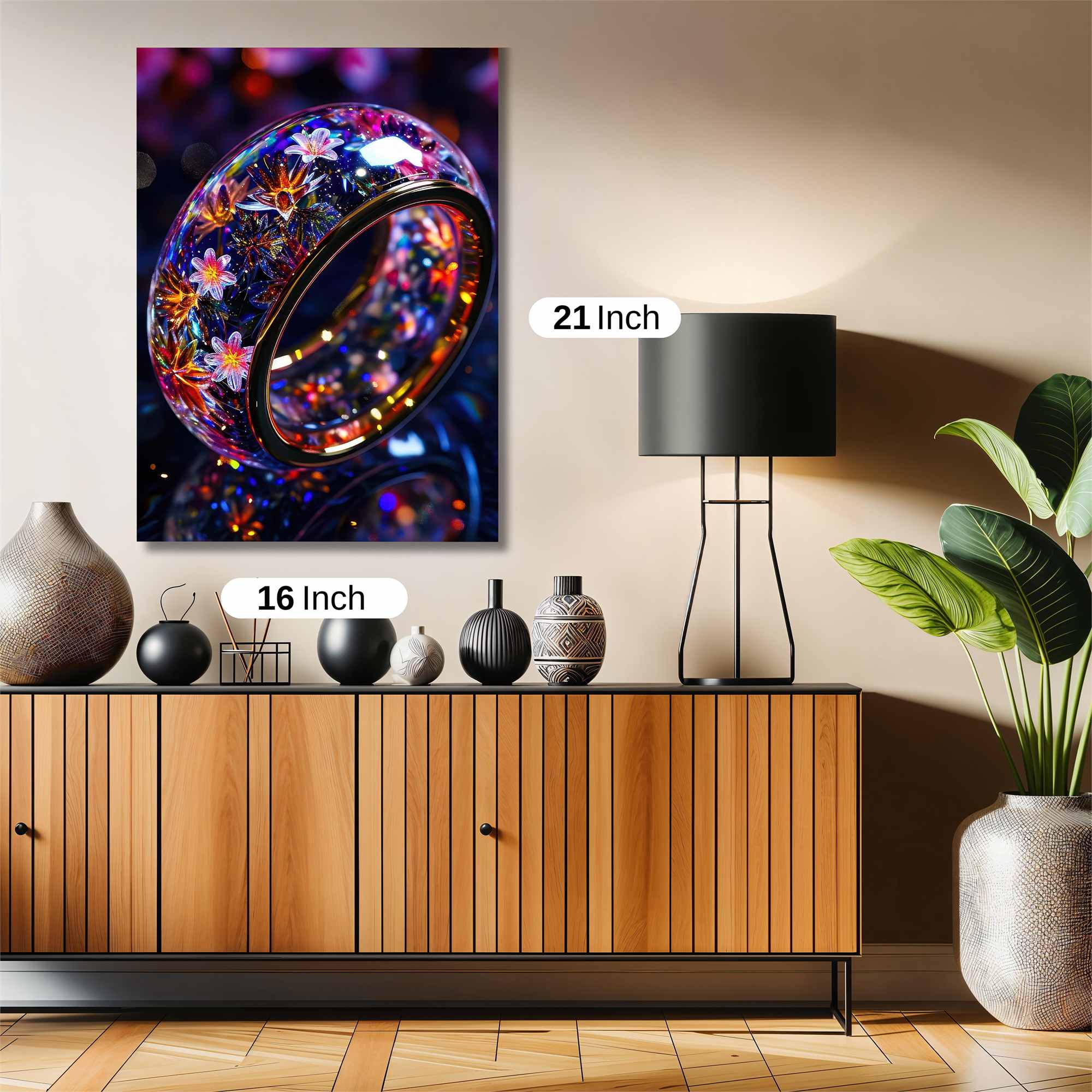 Floral Radiance Safe Wall Magnetic / M