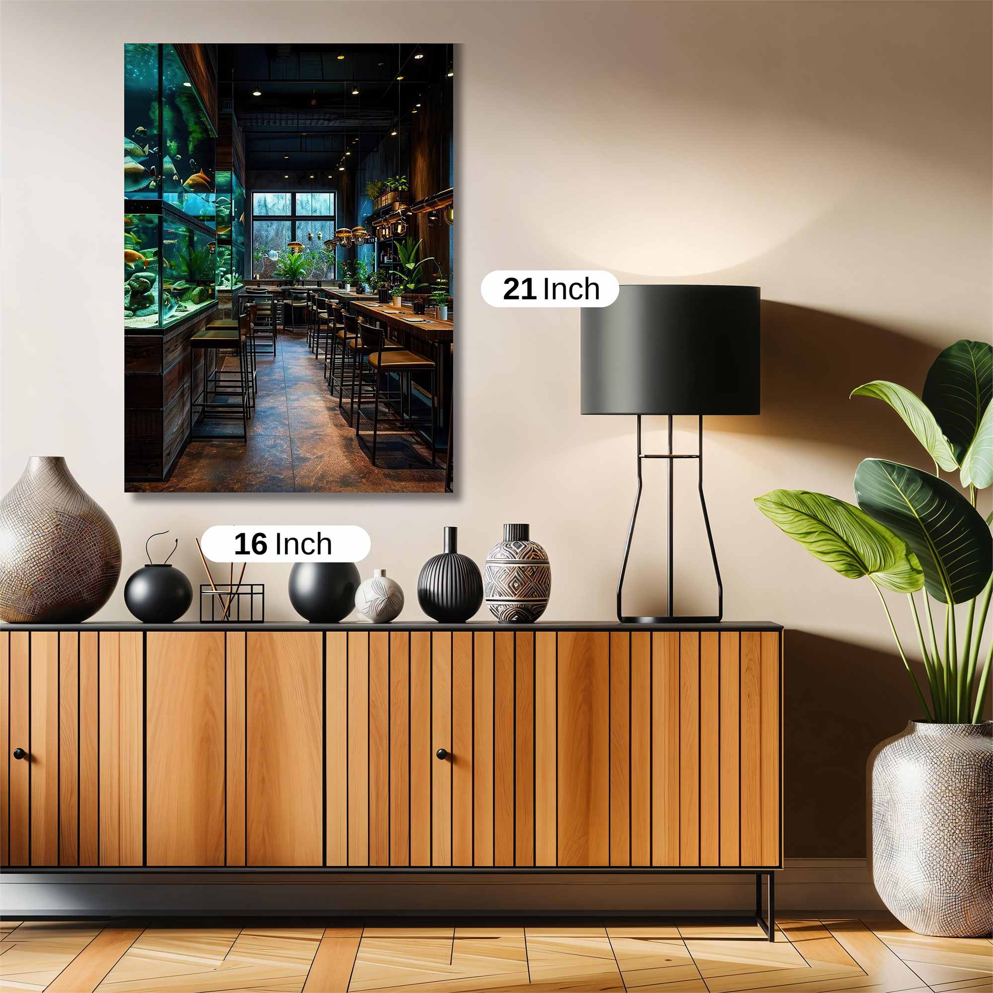 Aquarium Ambiance Safe Wall Magnetic / M