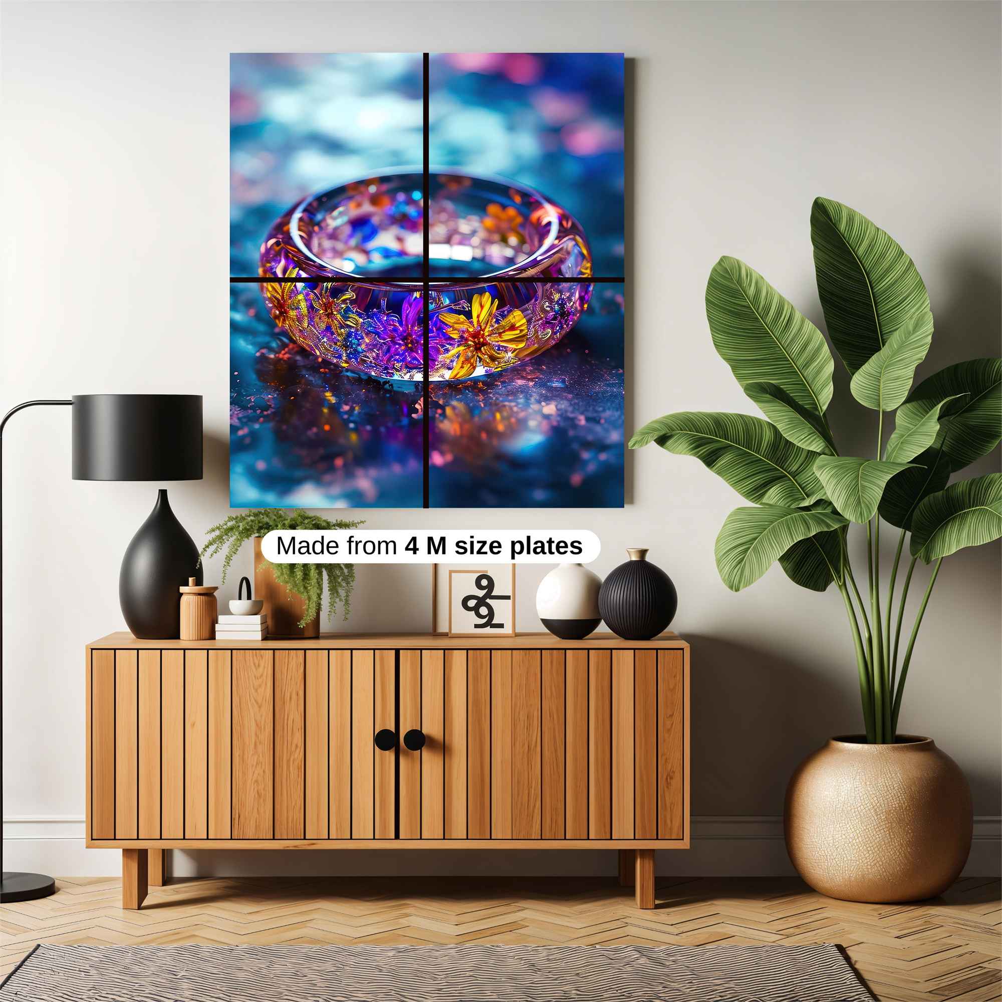 Floral Radiance Safe Wall Magnetic / M