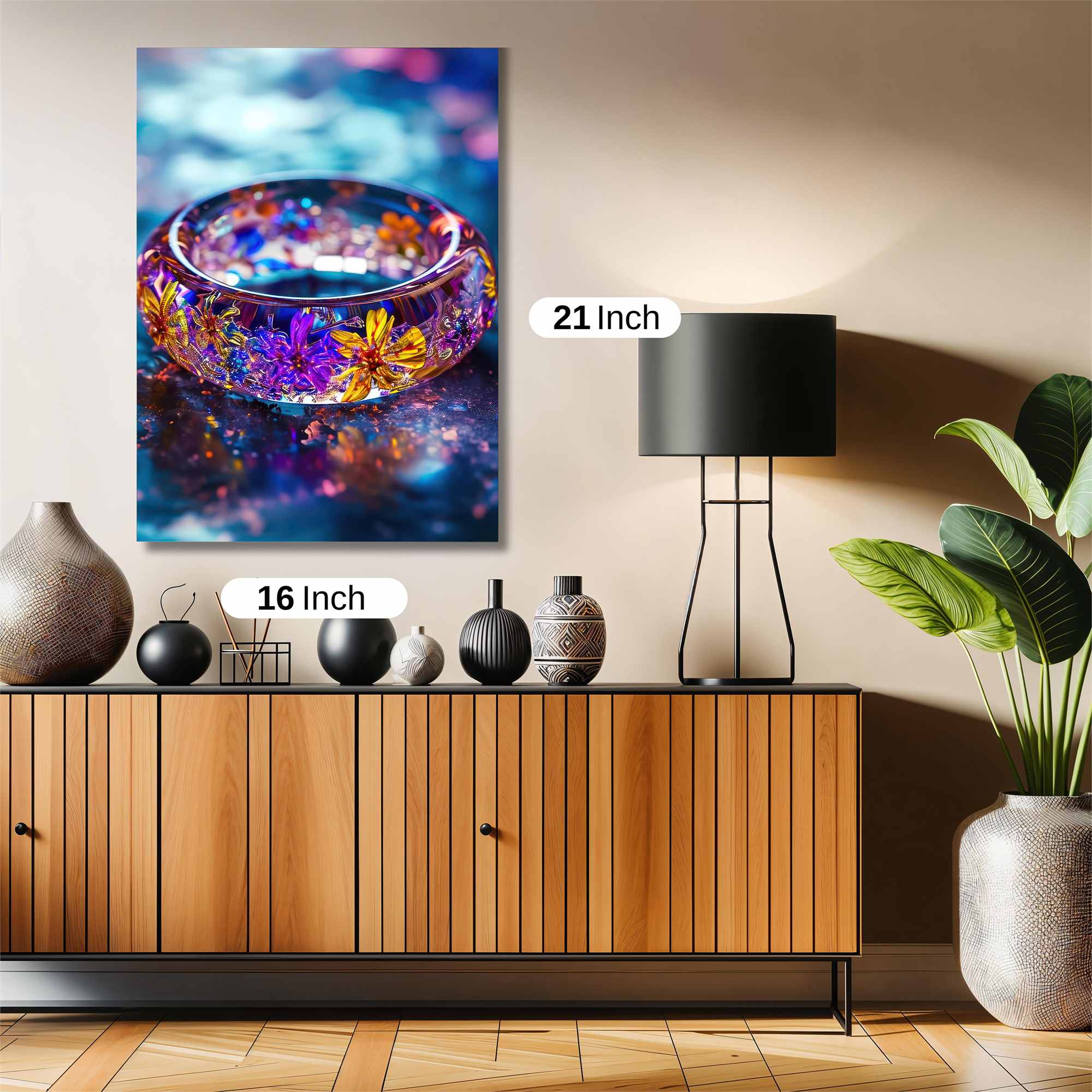 Floral Radiance Safe Wall Magnetic / M