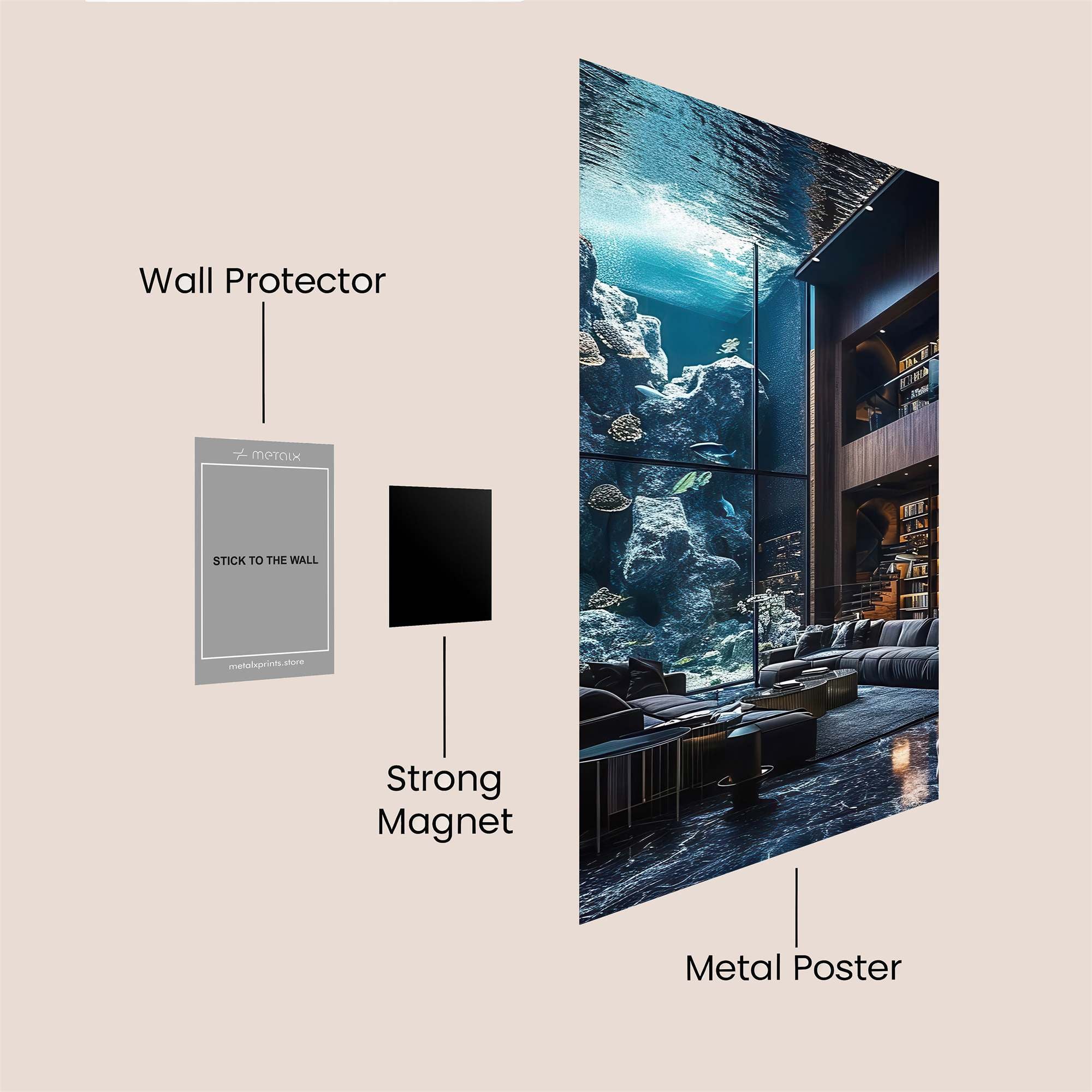 Aquatic Haven Safe Wall Magnetic / M