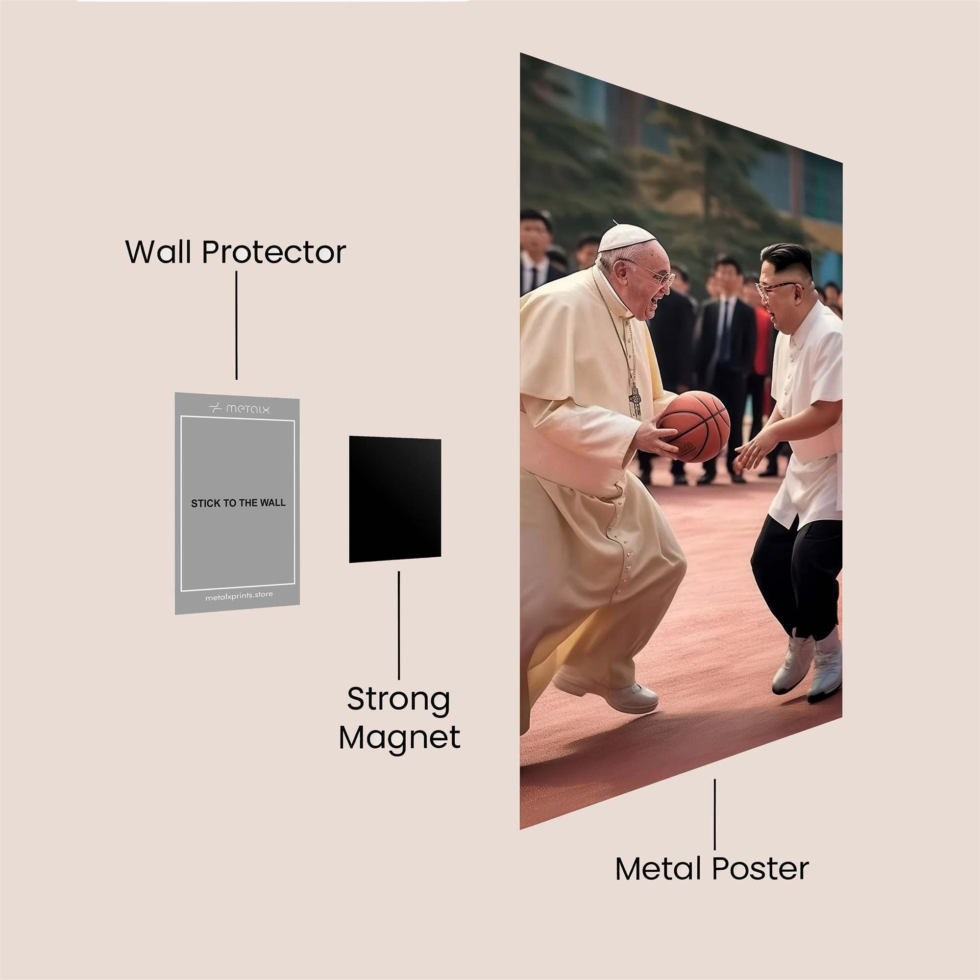 Pope Playful Safe Wall Magnetic / M