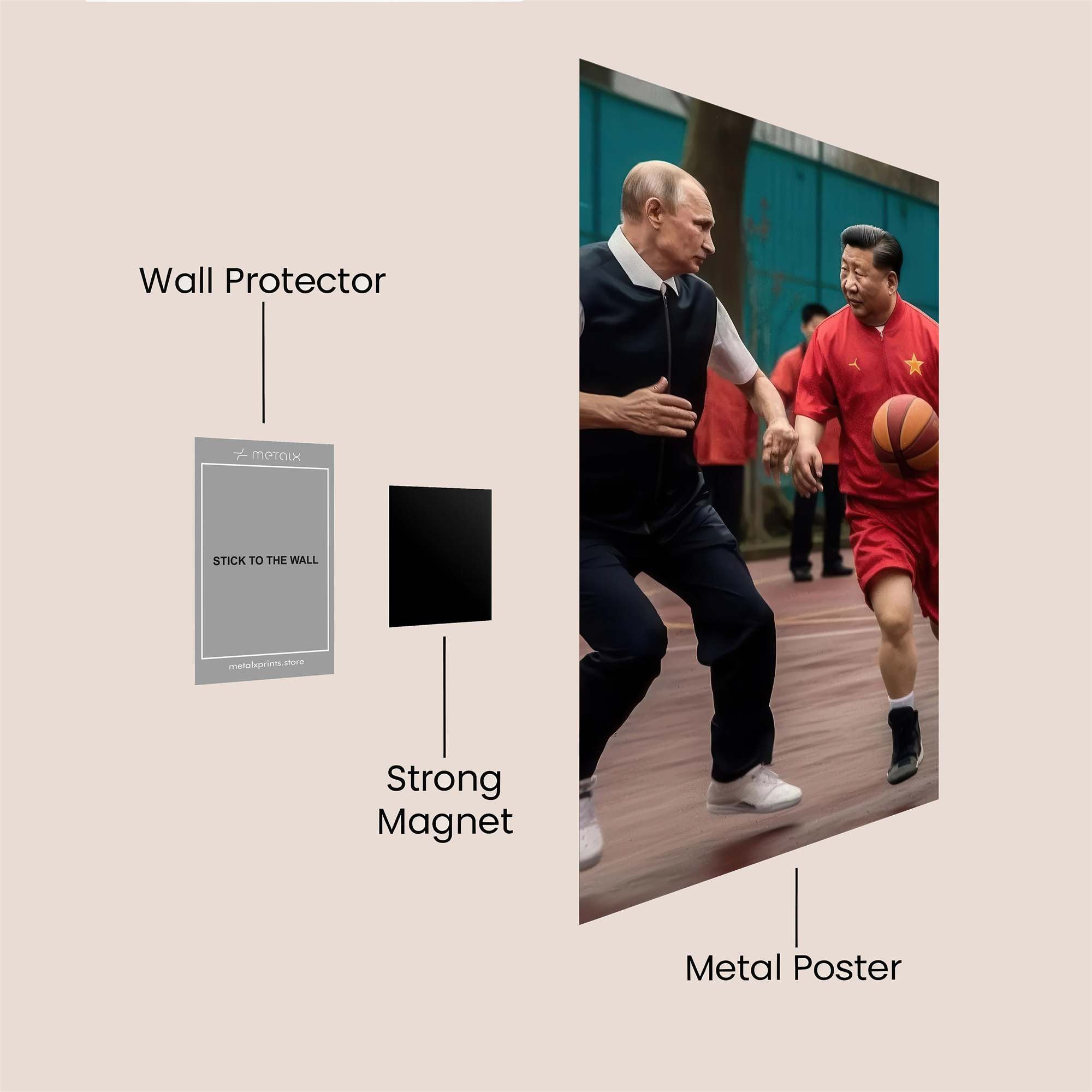 Putin Playful Safe Wall Magnetic / M