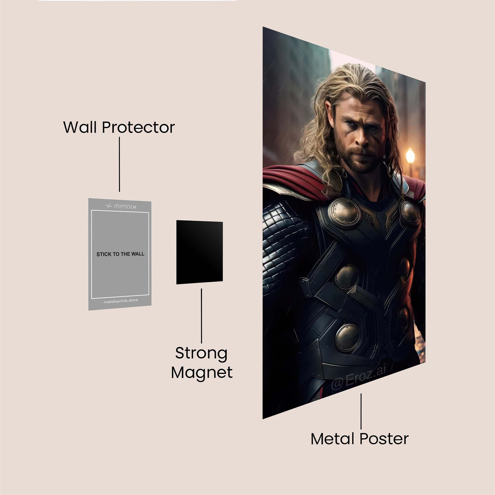 Thor Brooding Safe Wall Magnetic / M