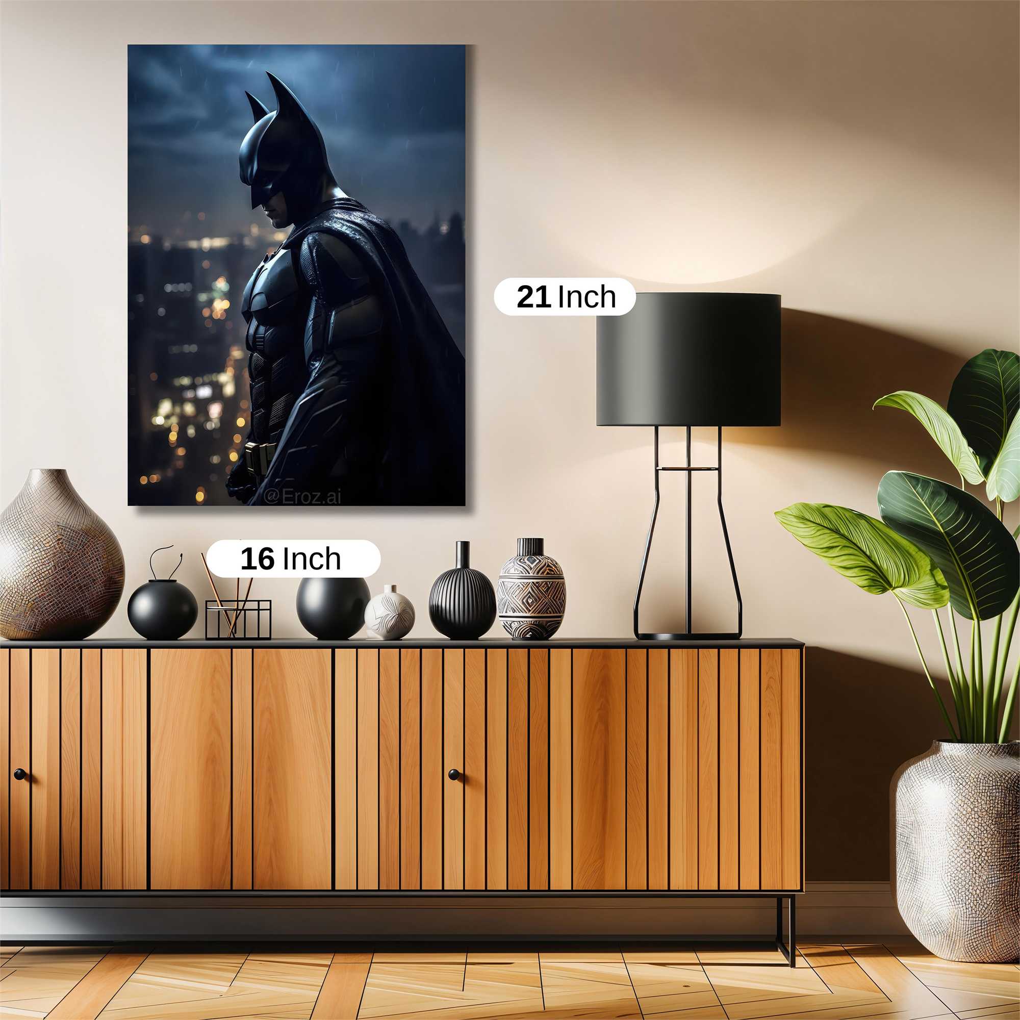 Batman Brooding Safe Wall Magnetic / M