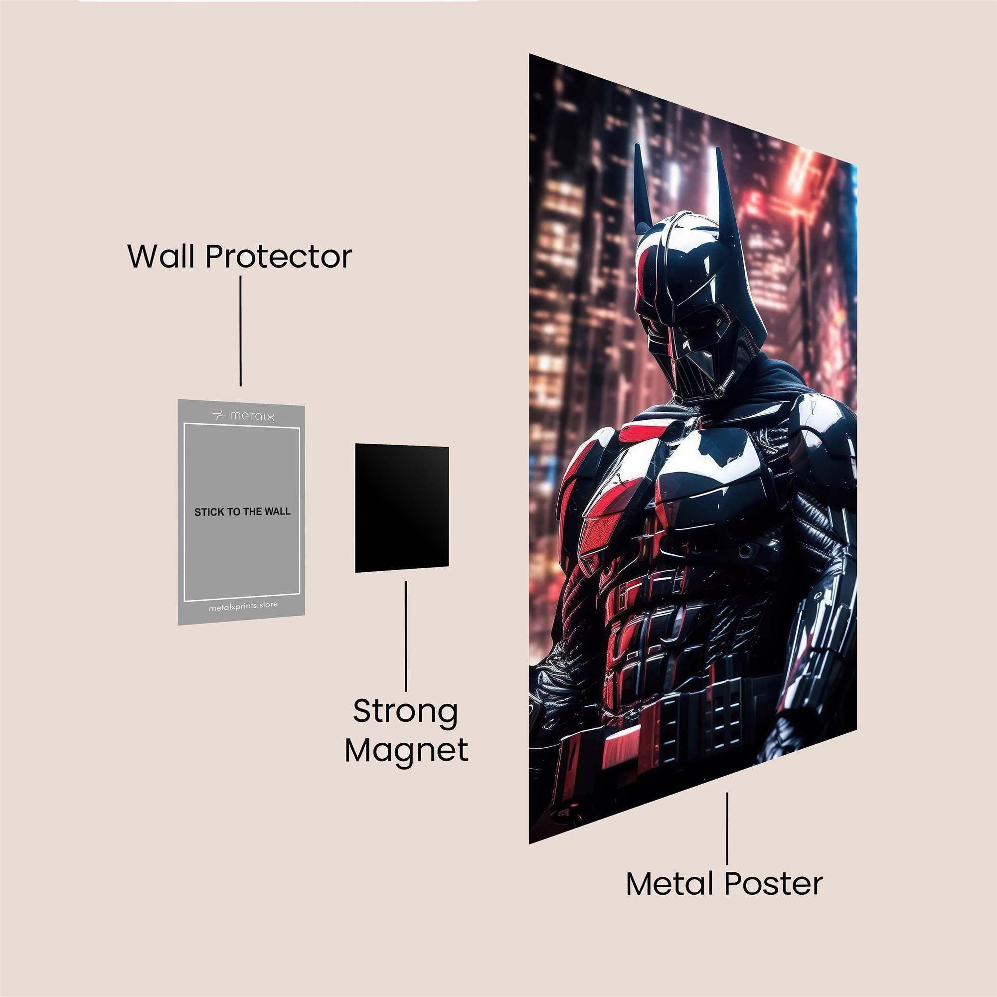 Batman Intense Safe Wall Magnetic / M