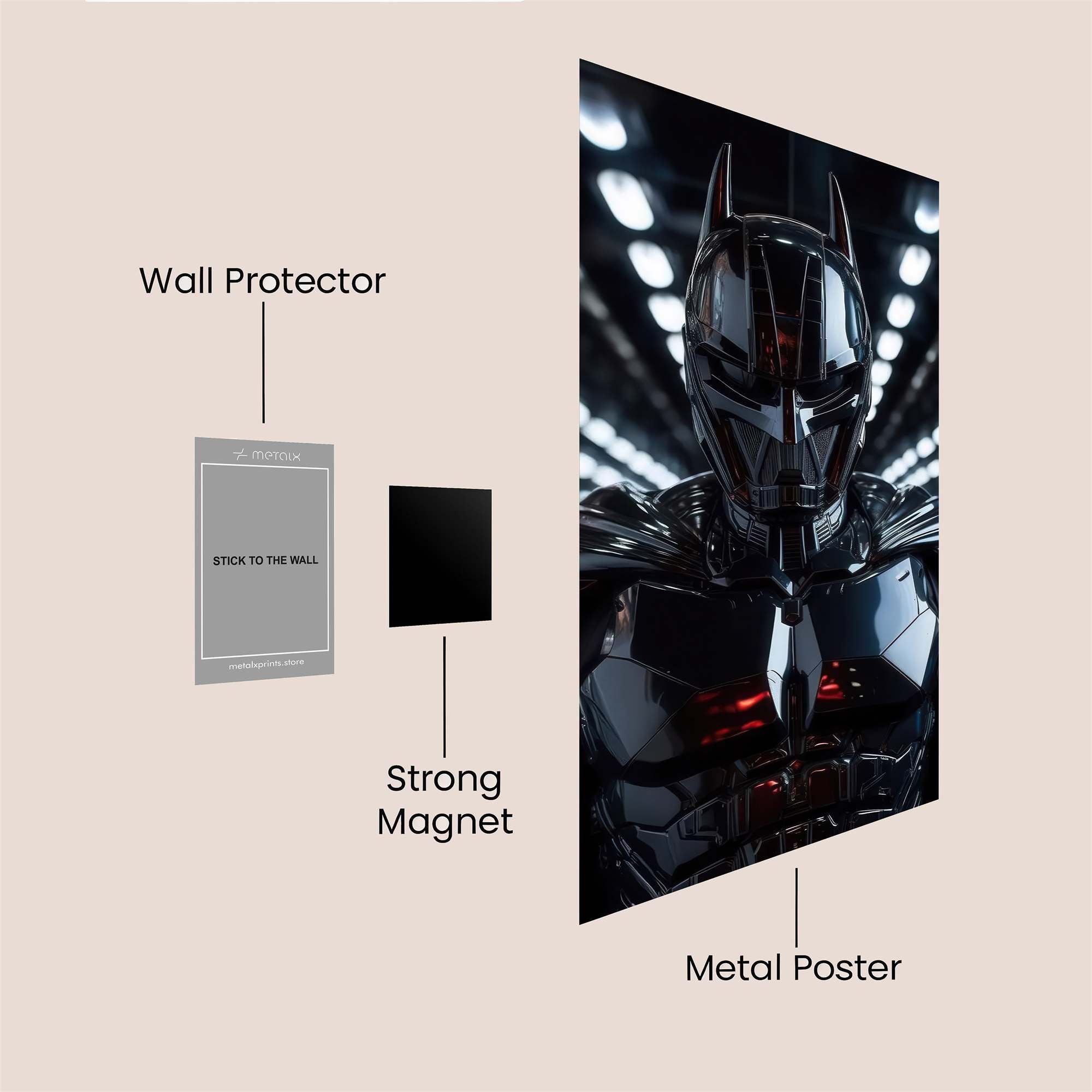 Batman Intense Safe Wall Magnetic / M