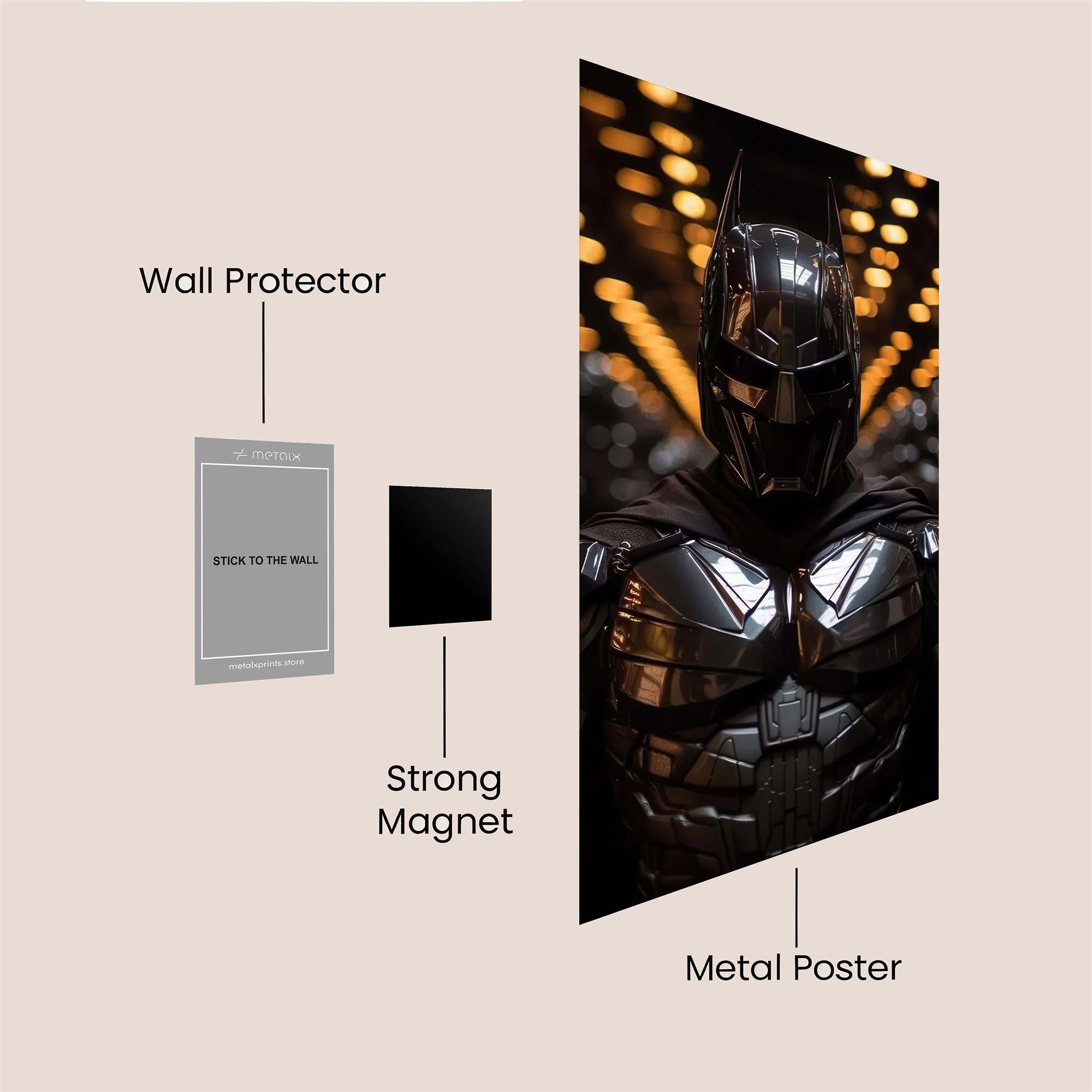 Batman Resolute Safe Wall Magnetic / M