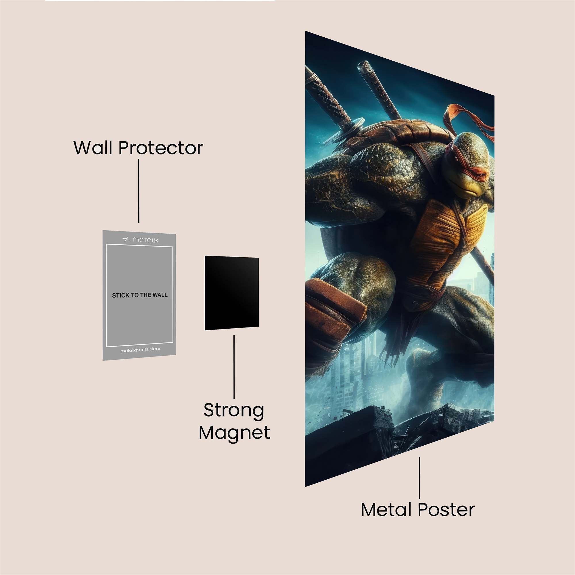 Raphael Rampage Safe Wall Magnetic / M