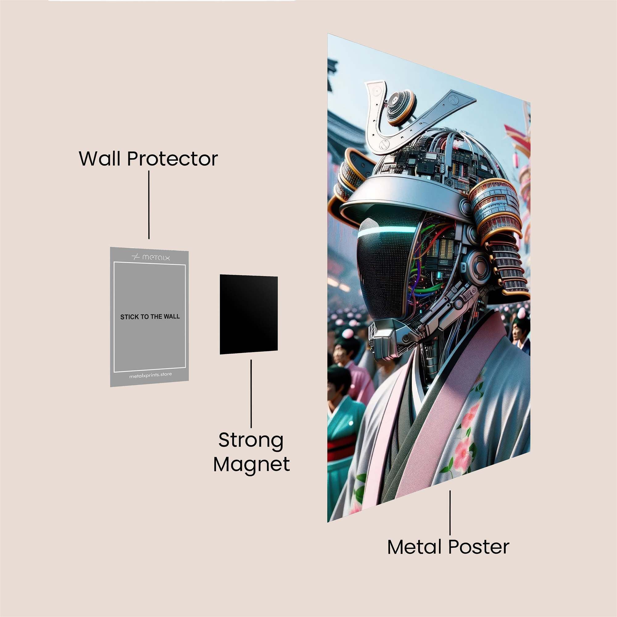 Samurai Futurism Safe Wall Magnetic / M