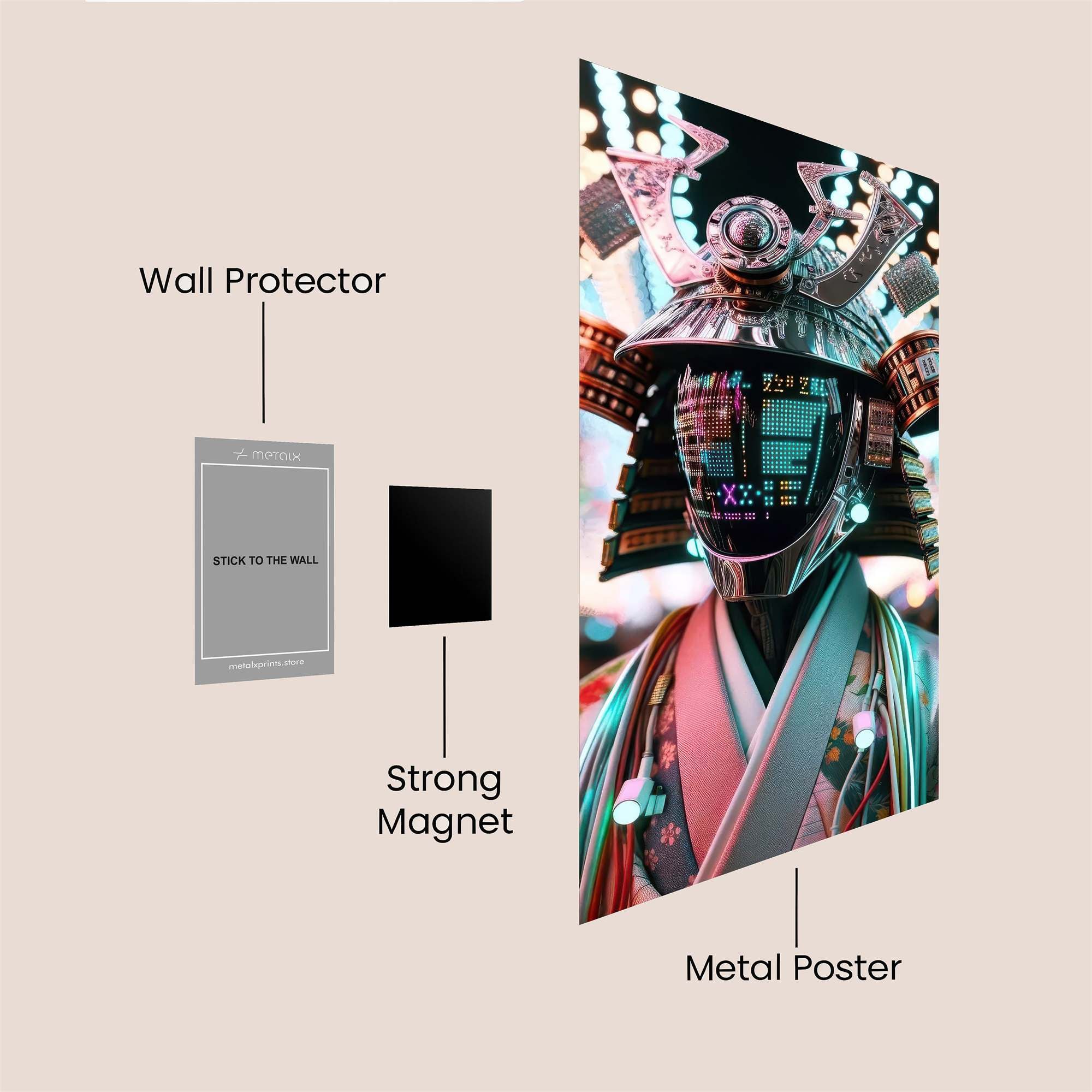 Samurai Cyber Safe Wall Magnetic / M