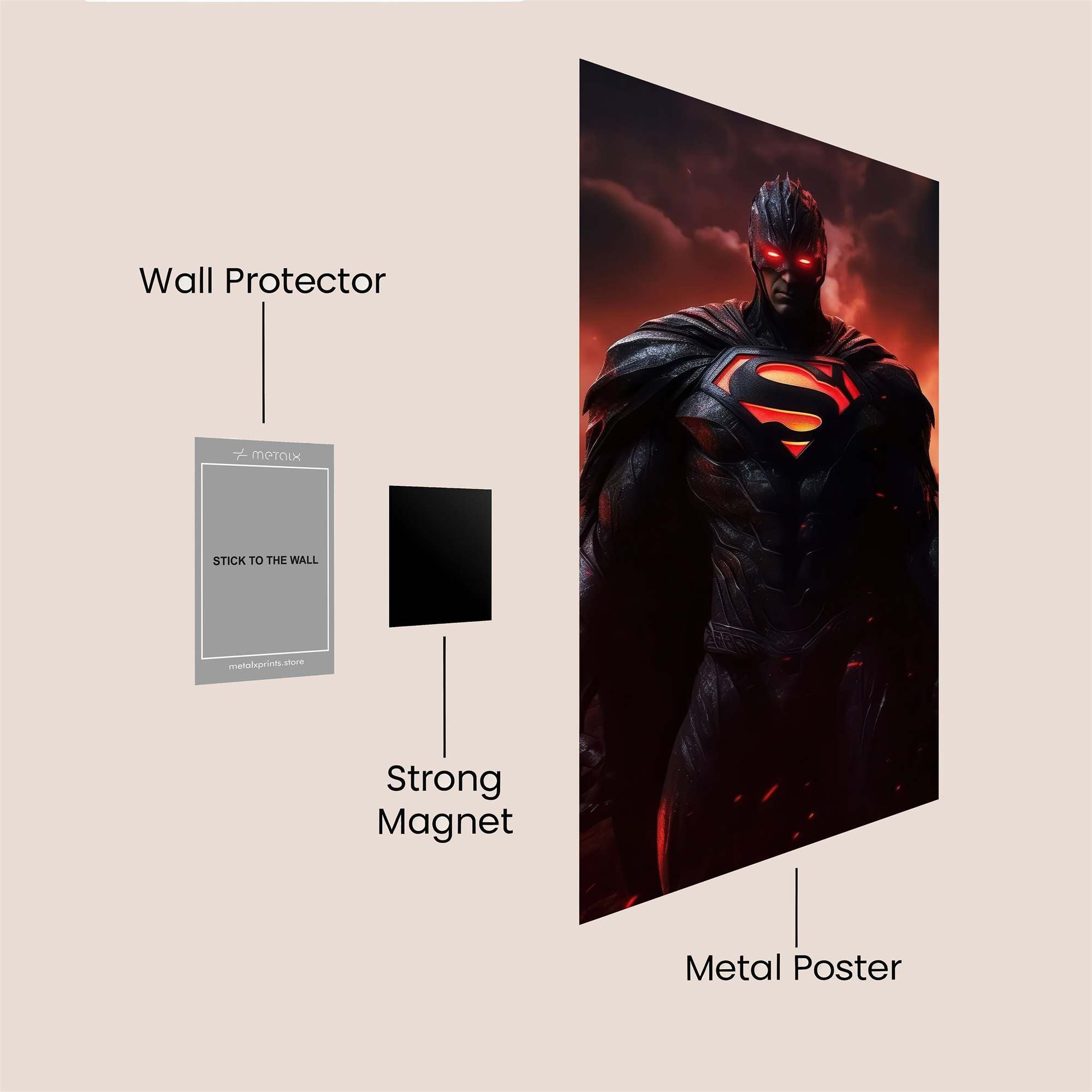 Superman Sinister Safe Wall Magnetic / M