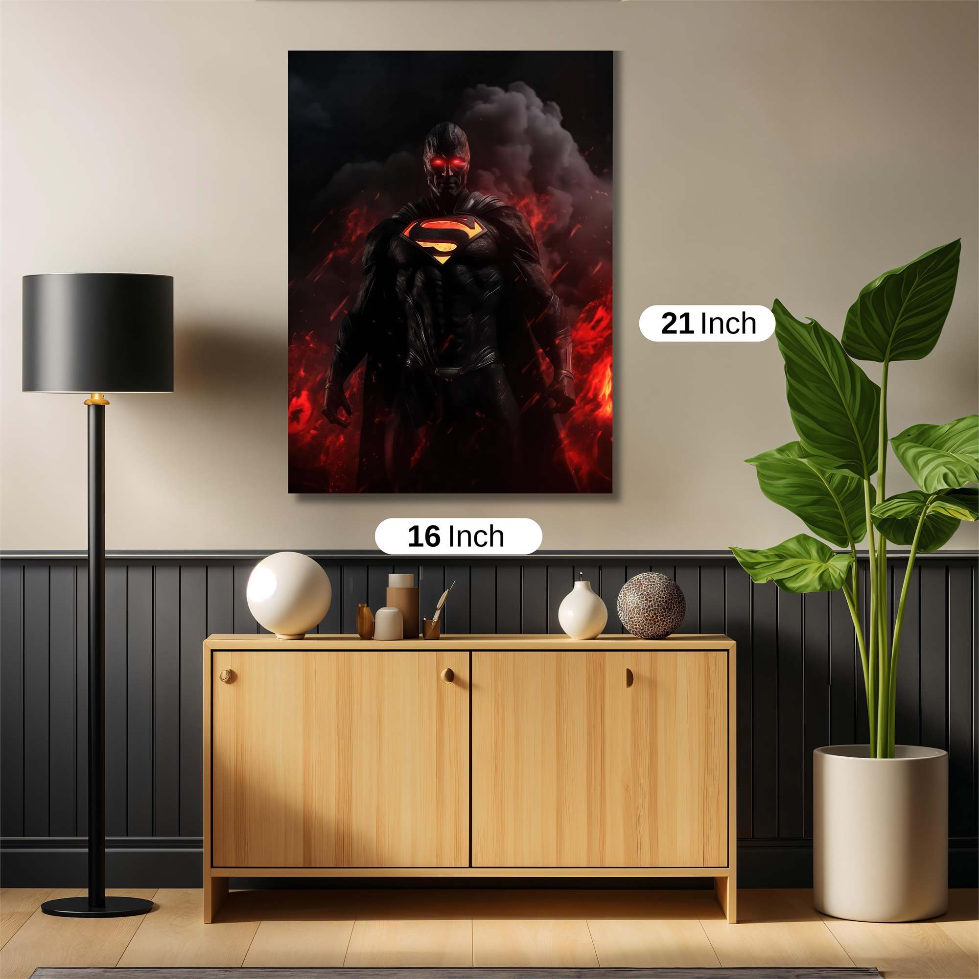 Superman Inferno Safe Wall Magnetic / M