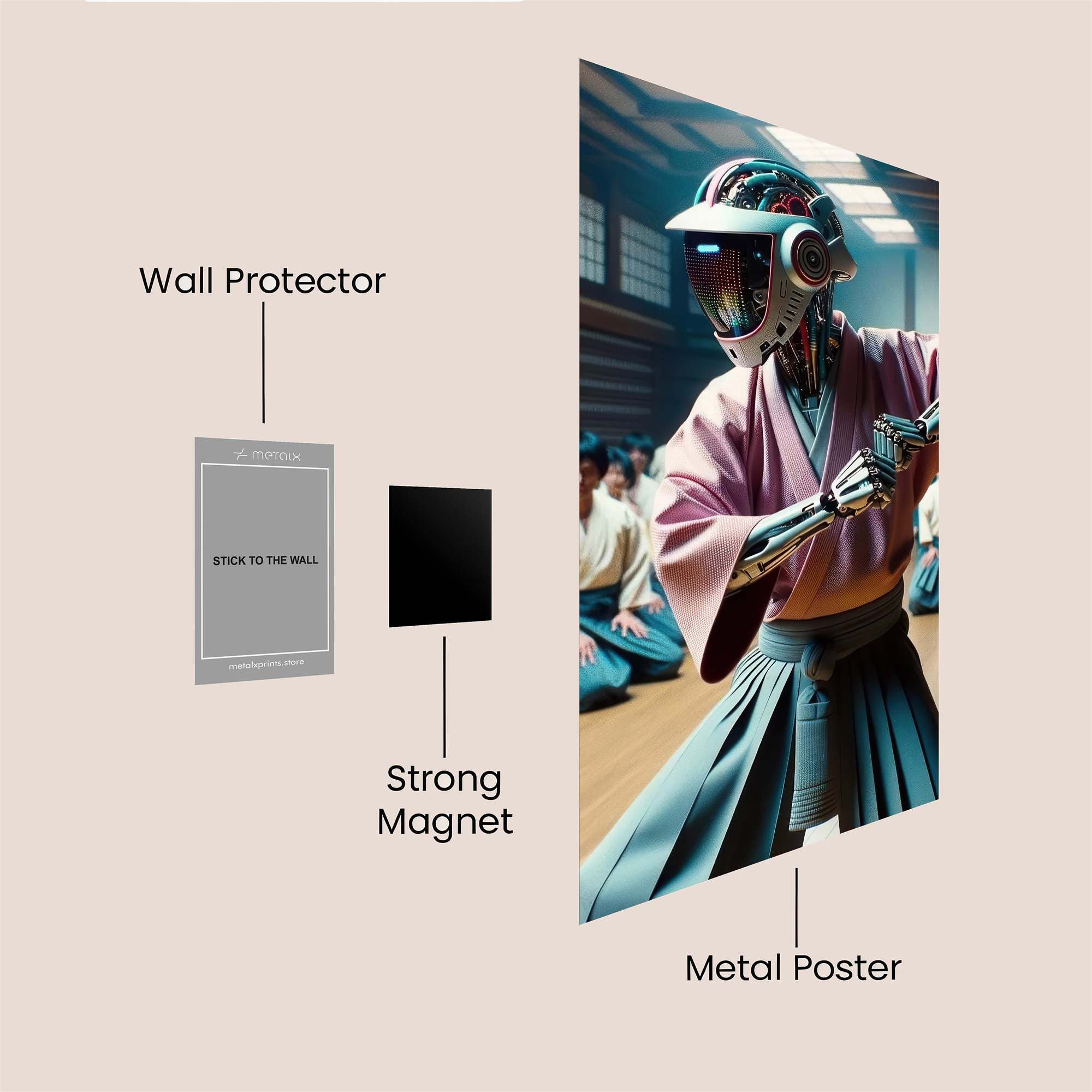 Robot Zen Safe Wall Magnetic / M