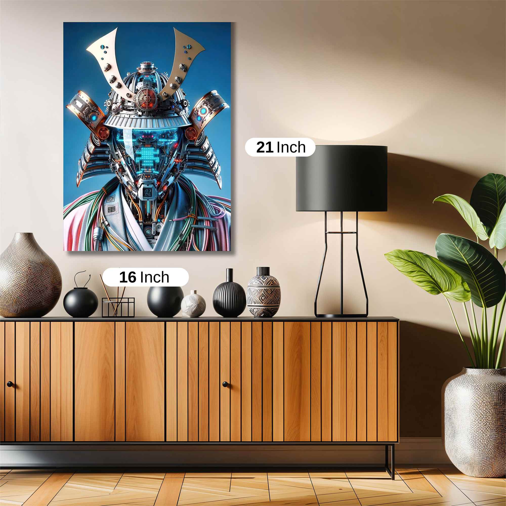 Samurai Futuristic Safe Wall Magnetic / M