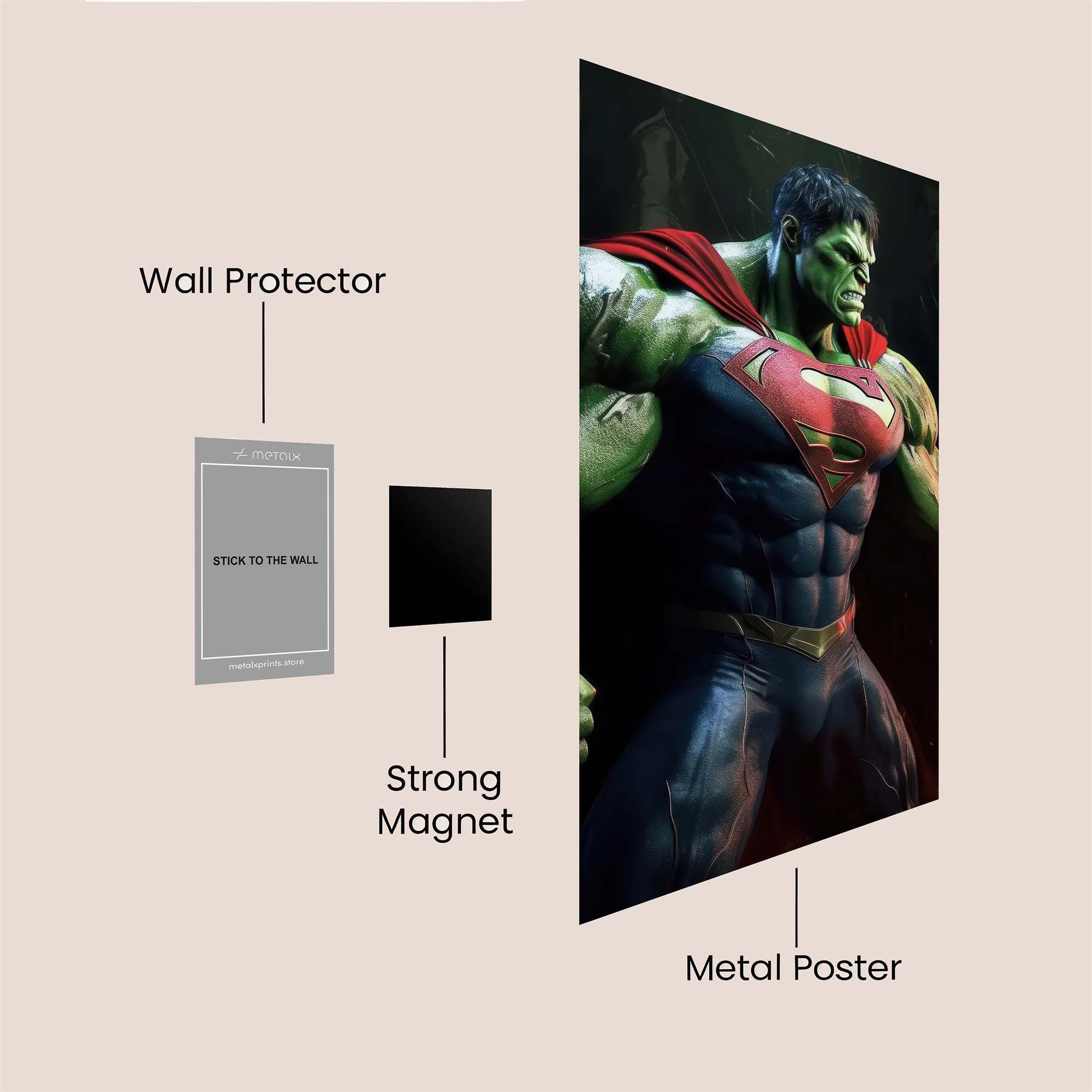 Hulk Heroic Safe Wall Magnetic / M