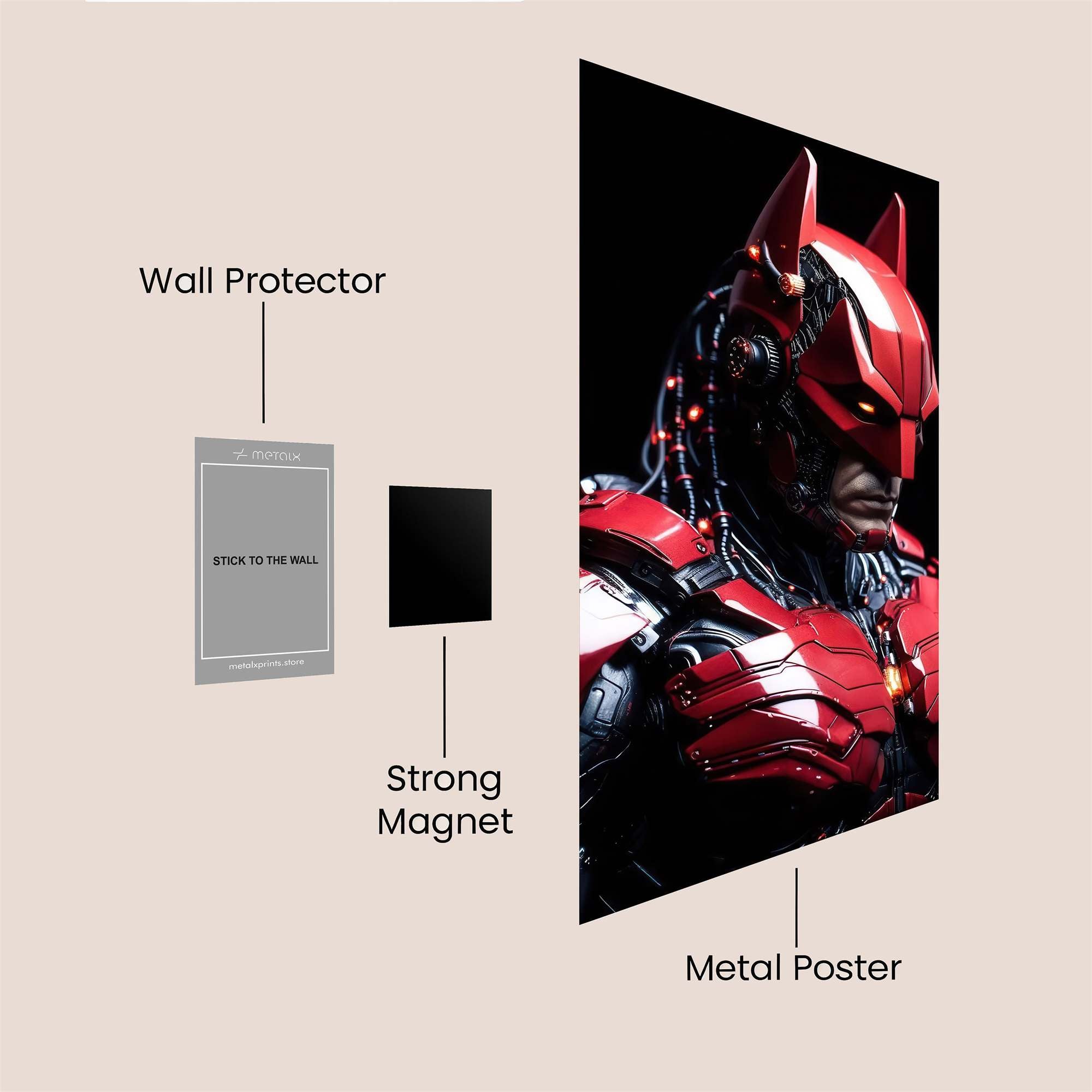 Cyborg Fury Safe Wall Magnetic / M